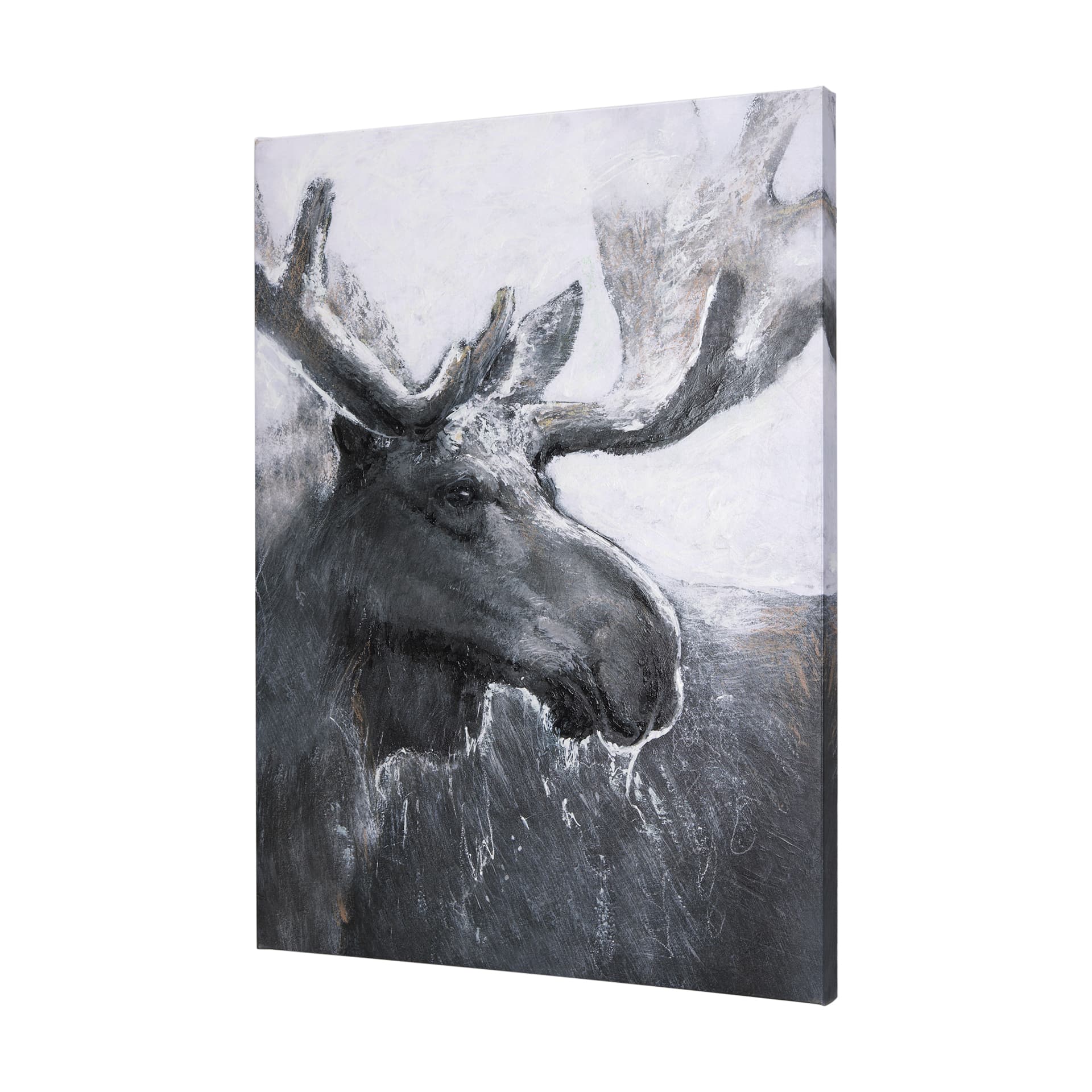 Animal Portrait I by Mercana Studio a Hand Embellished Textured Canvas — product photograph