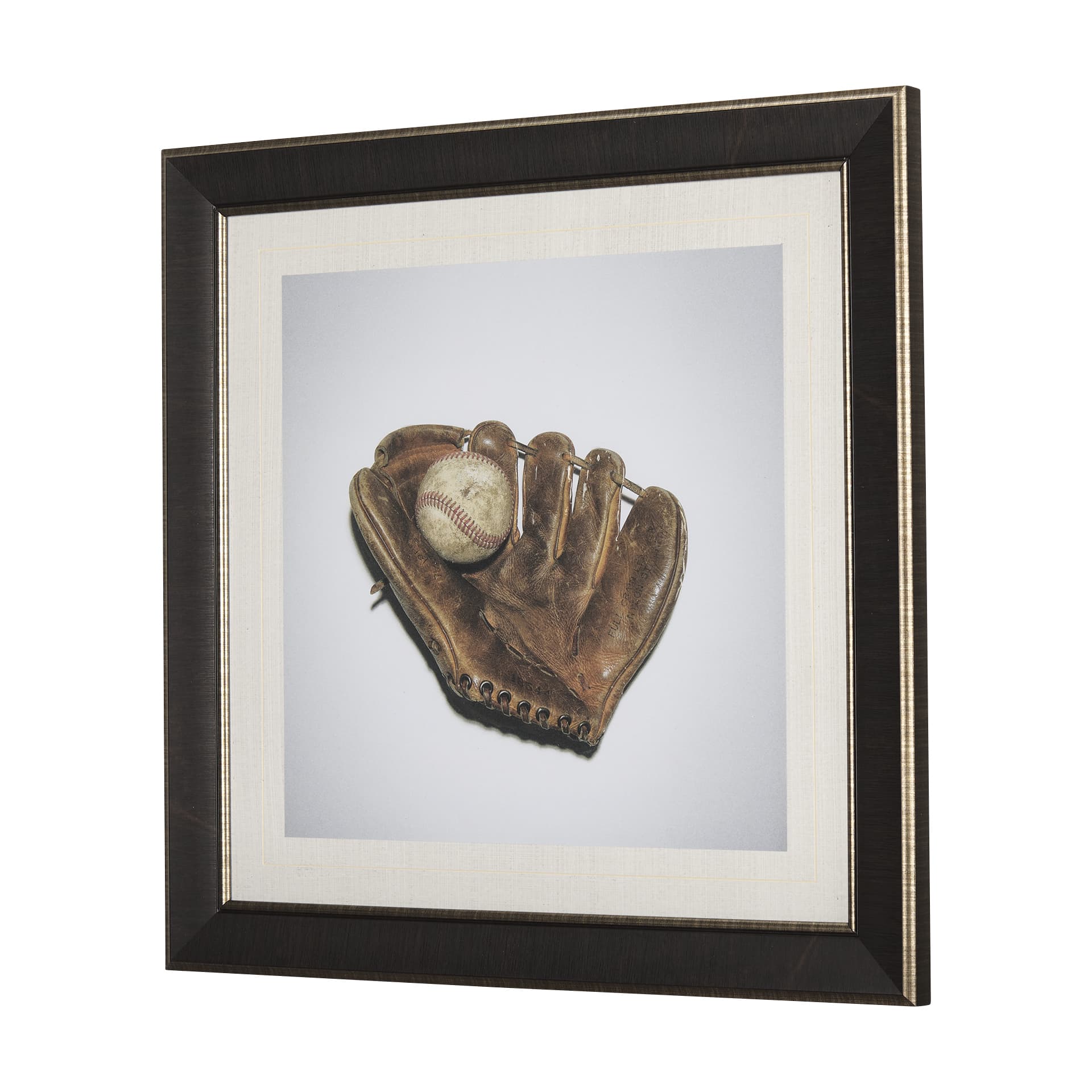 Double Play II by Mercana Studio a Hand Embellished Textured Framed Photo Art Print Matted under Gla — product photograph
