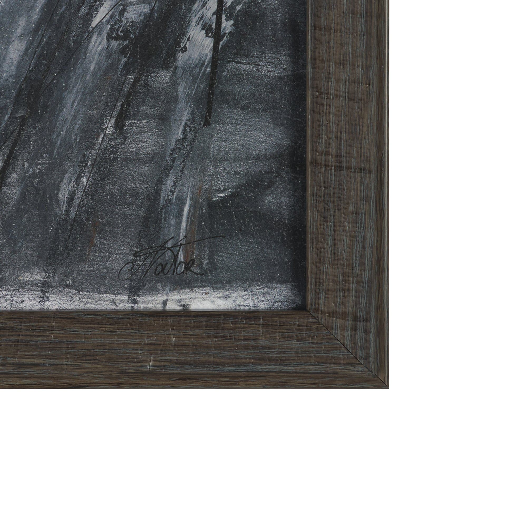 Community 2C by Mercana Studio Hand-Embellished Textured Framed Artwork Matted — product photograph