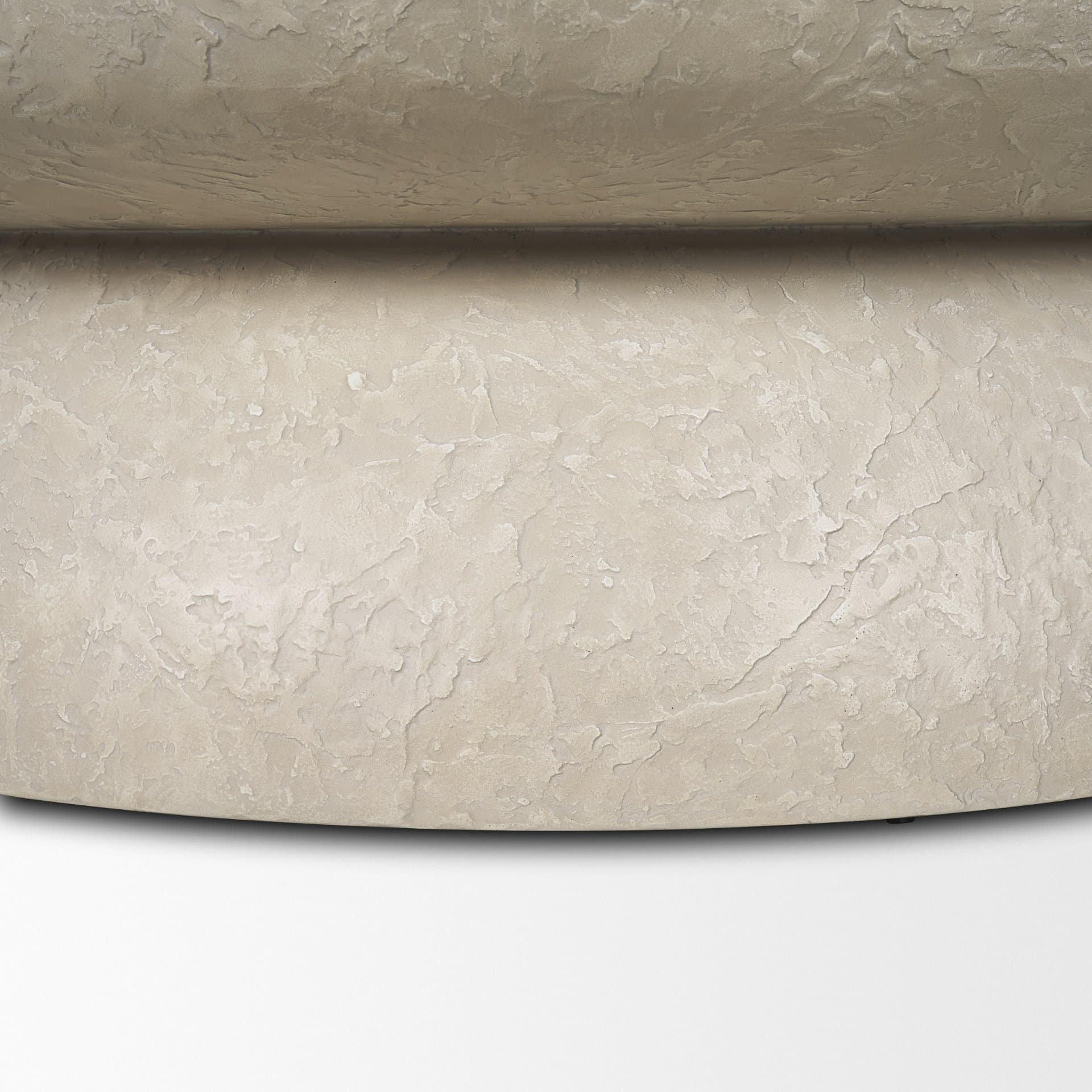 Mesa 48" Round Stone Finish Coffee Table — product photograph