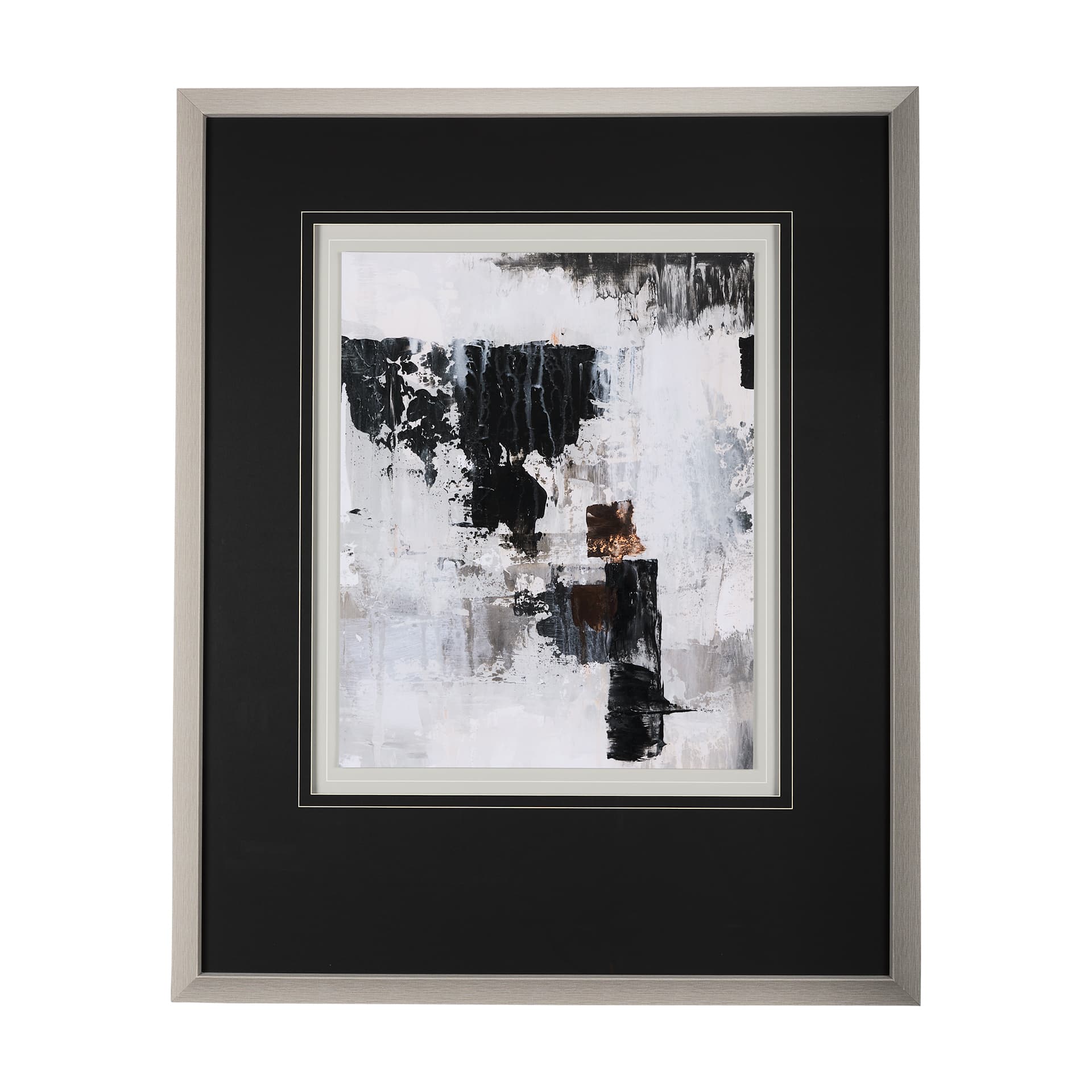 The Fog II by Mercana Studio a Hand Embellished Textured Framed Art Print Matted under Glass — product photograph