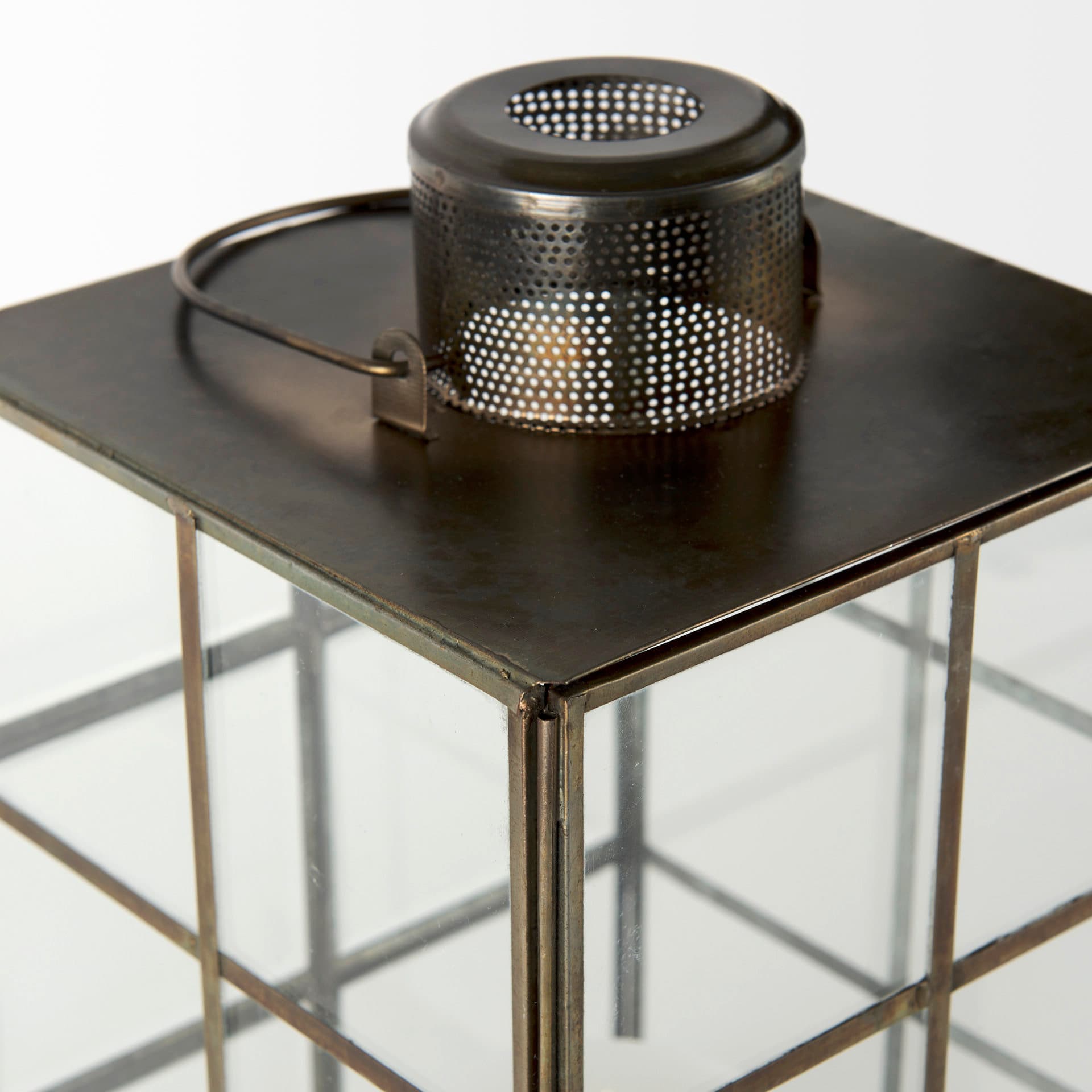 Grimwig (Small) 8L x 8W x 15H LANTERN W/SHEET BASE WITHOUT BEVEL — product photograph