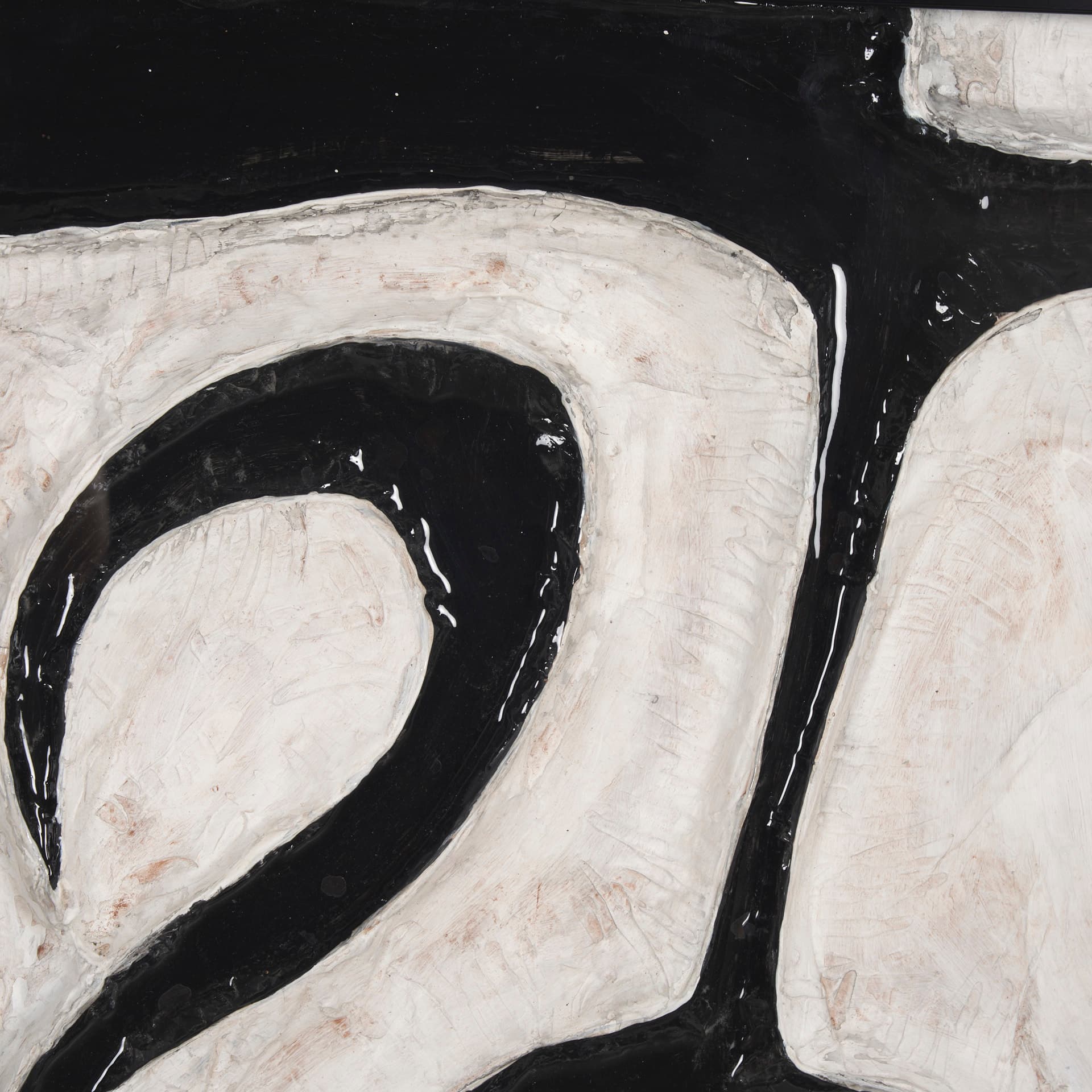 Webs of Ink by Studio M a handmade Original Framed Artwork under Glass — product photograph
