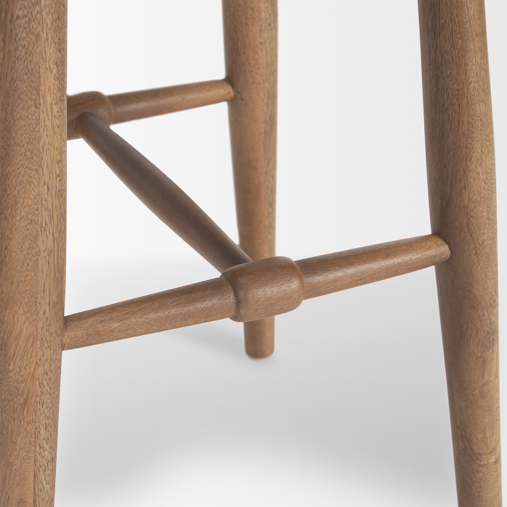 Ernest Backless 30in Seat Bar Stool | Medium Brown — product photograph