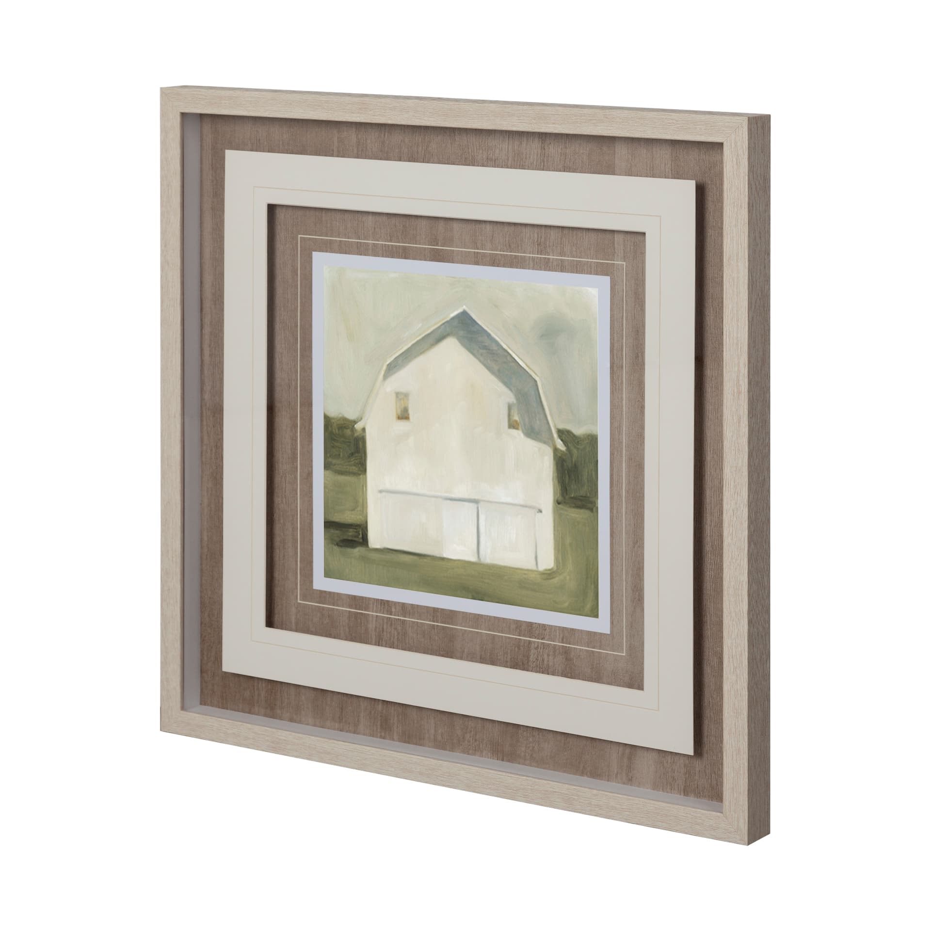 Serene Barn VI by Emma Scarvey a Framed Art Print Matted under Glass — product photograph