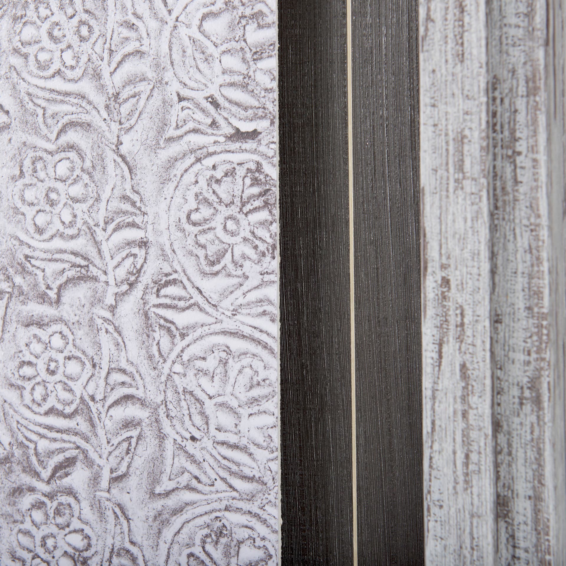 Vintage Tile Collection IV by Mercana Studio a Hand Embellished Textured Framed Art Print — product photograph