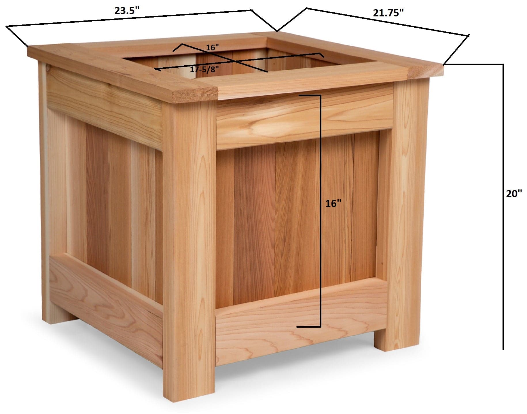 2-Ft Cedar Planter Box — product photograph