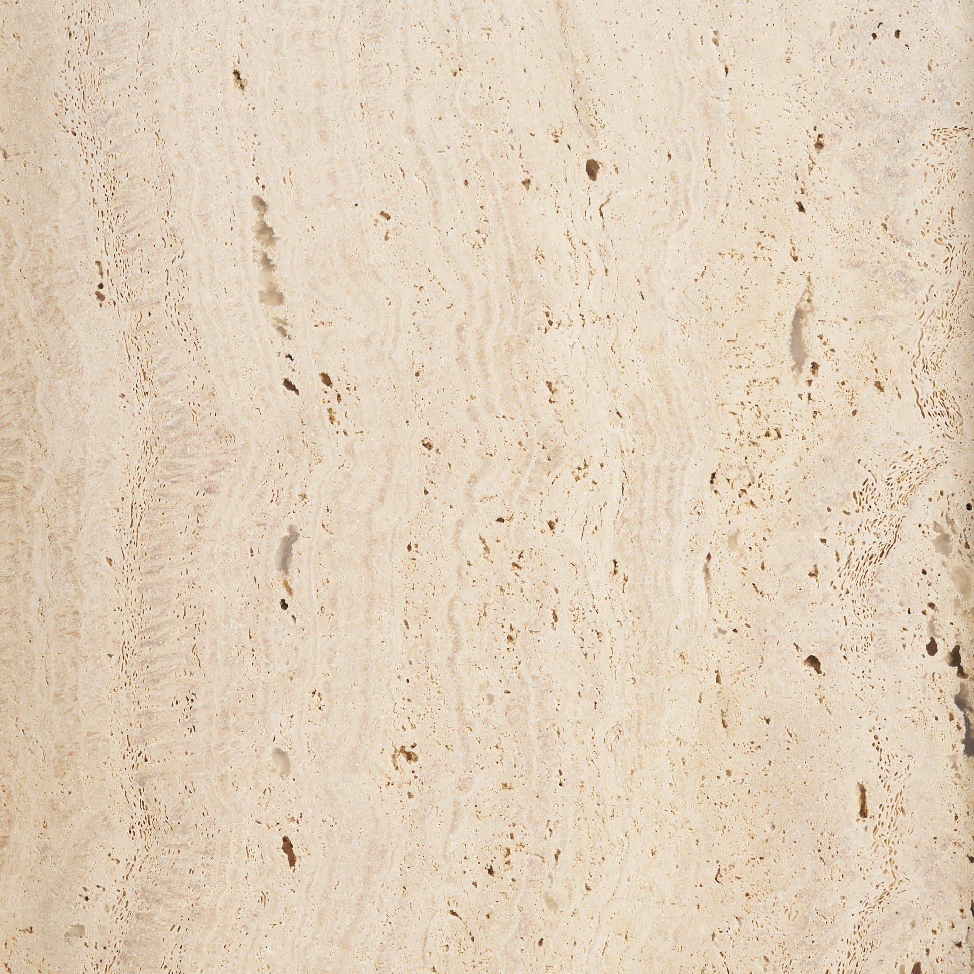 Valterra Light Brown Wood w/ Travertine 6 Door Media Console — product photograph