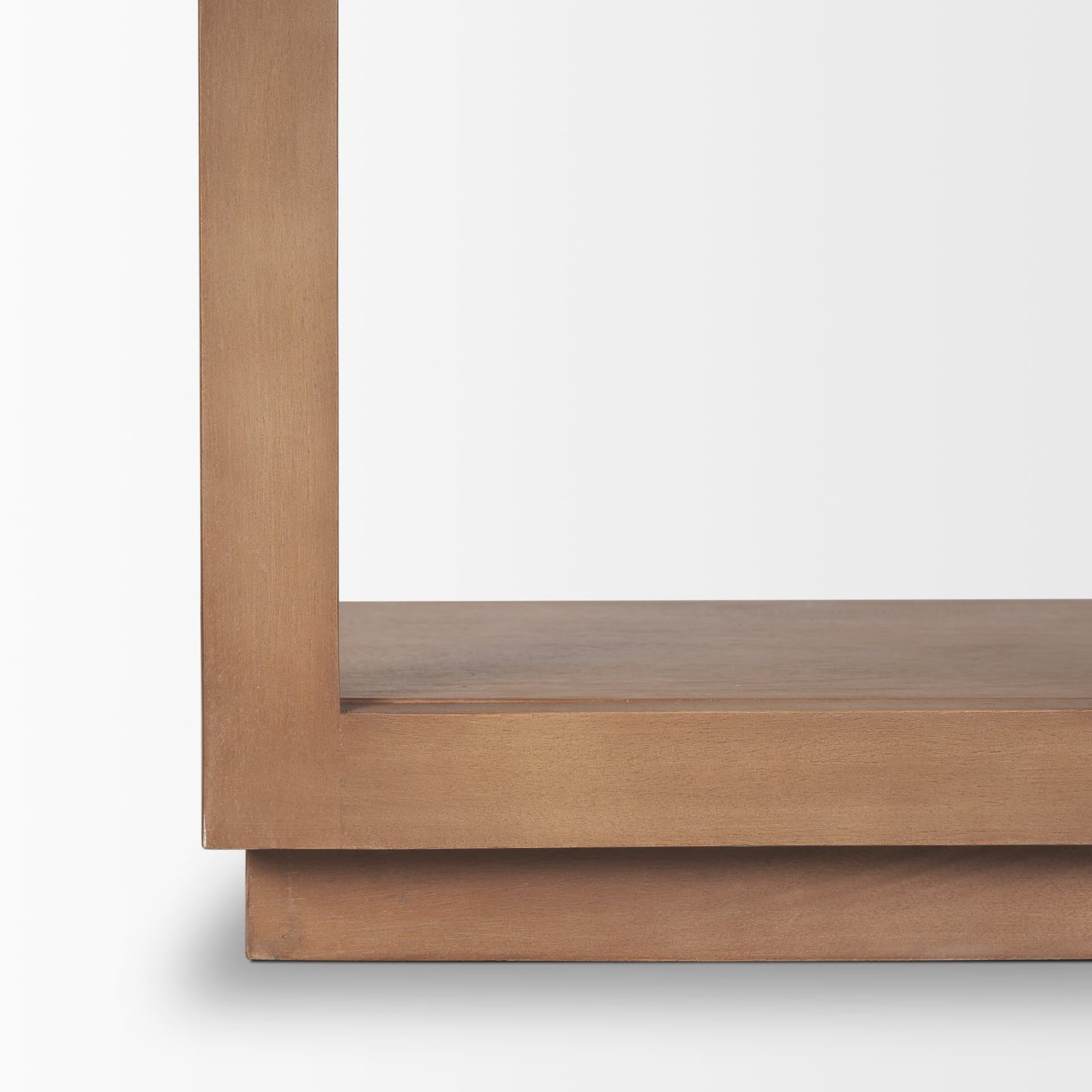 Bela Arched Shelving Unit Medium Brown Wood — product photograph