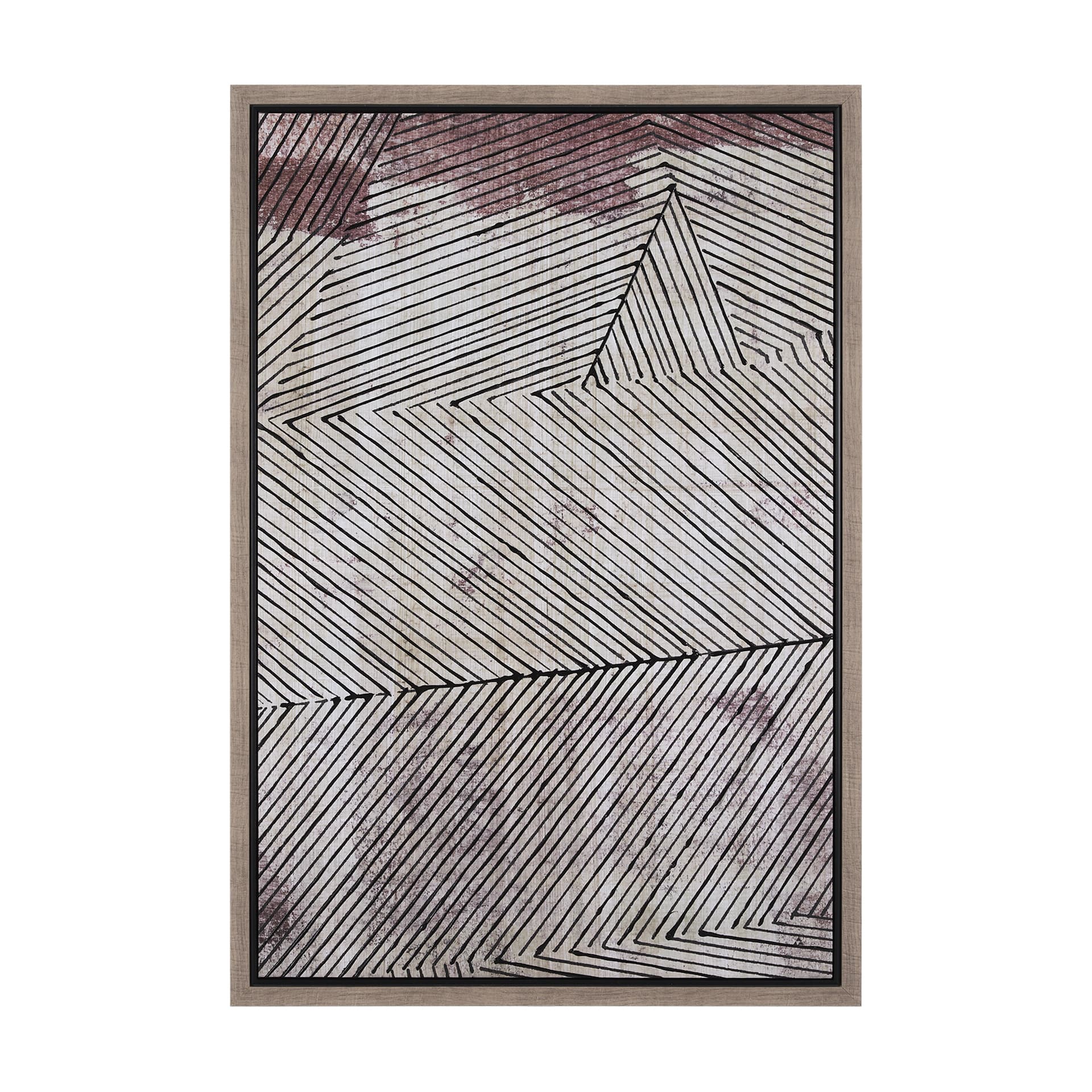 Papyrus Texture II by Mercana Studio a Hand Embellished Textured Framed Canvas — product photograph