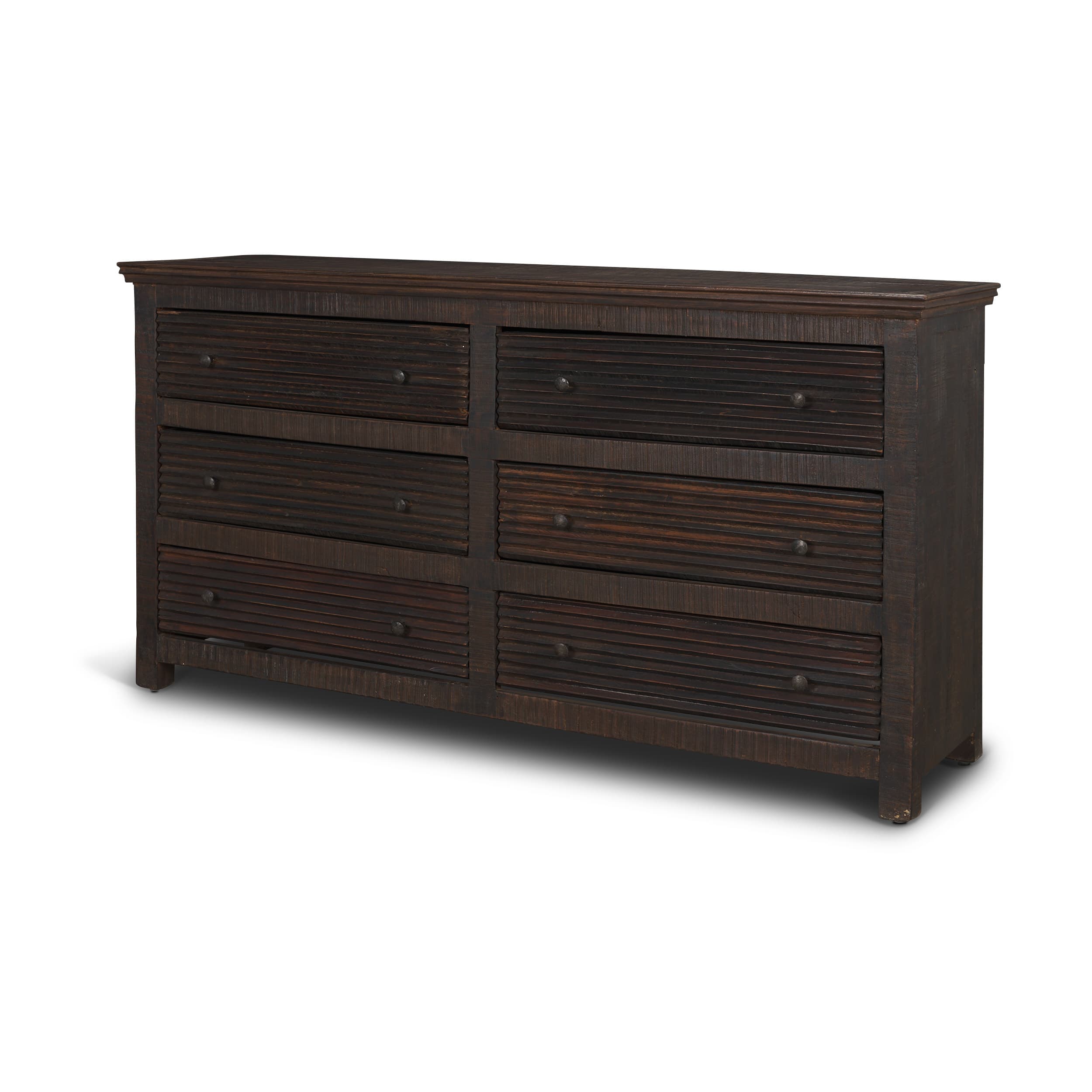 Rhett Reclaimed Wood 6 Drawer Cabinet — product photograph