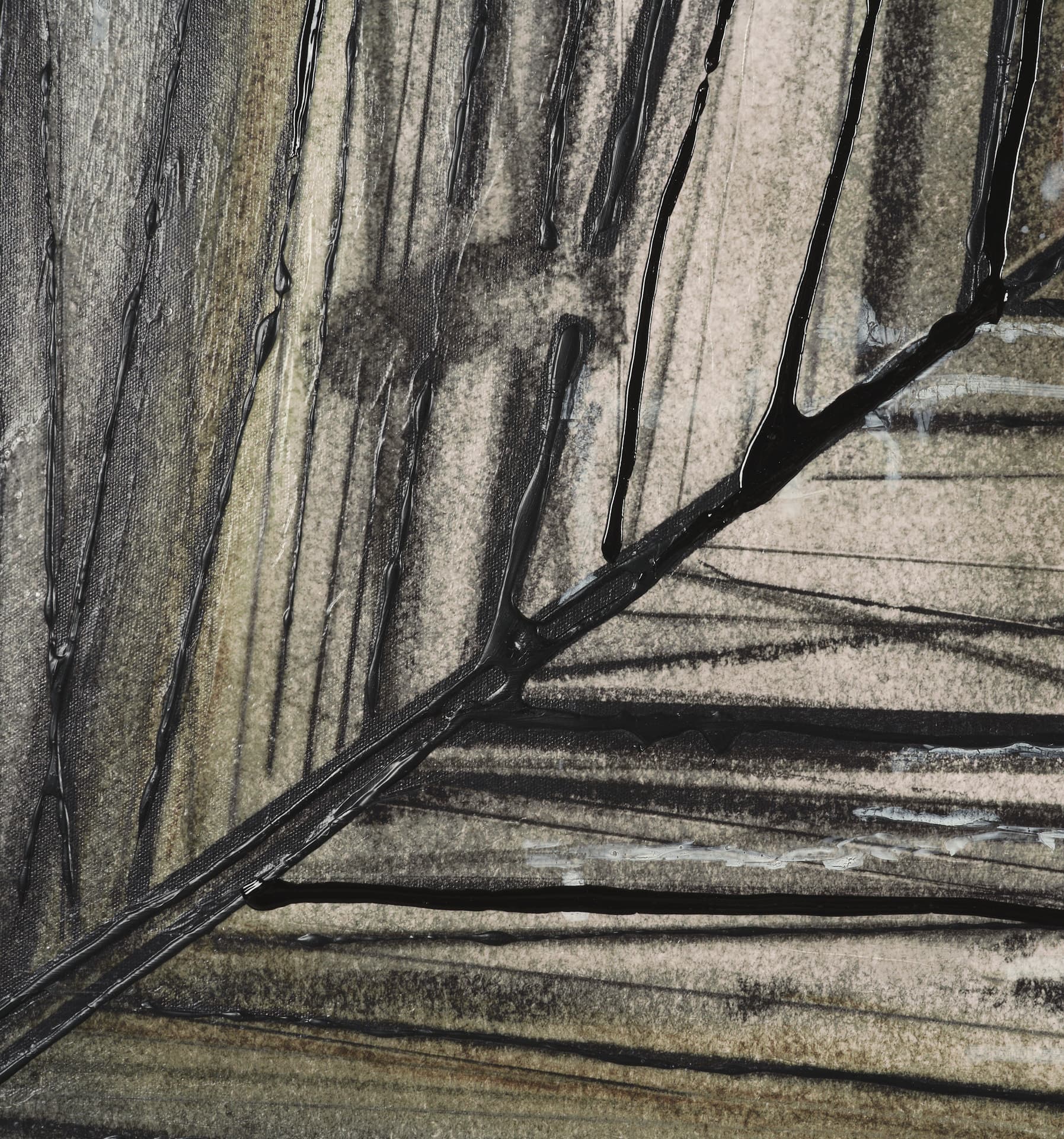 Seam II by Chad Warren a Hand Embellished Textured Framed Canvas — product photograph