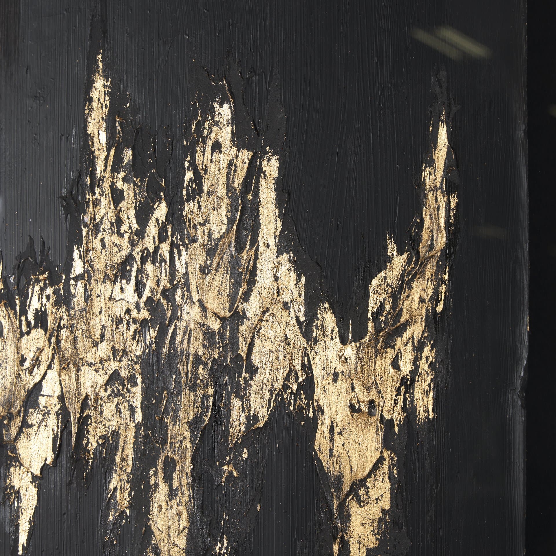 Struck by Studio M a handmade Original Framed 3D Textured Artwork under Glass — product photograph