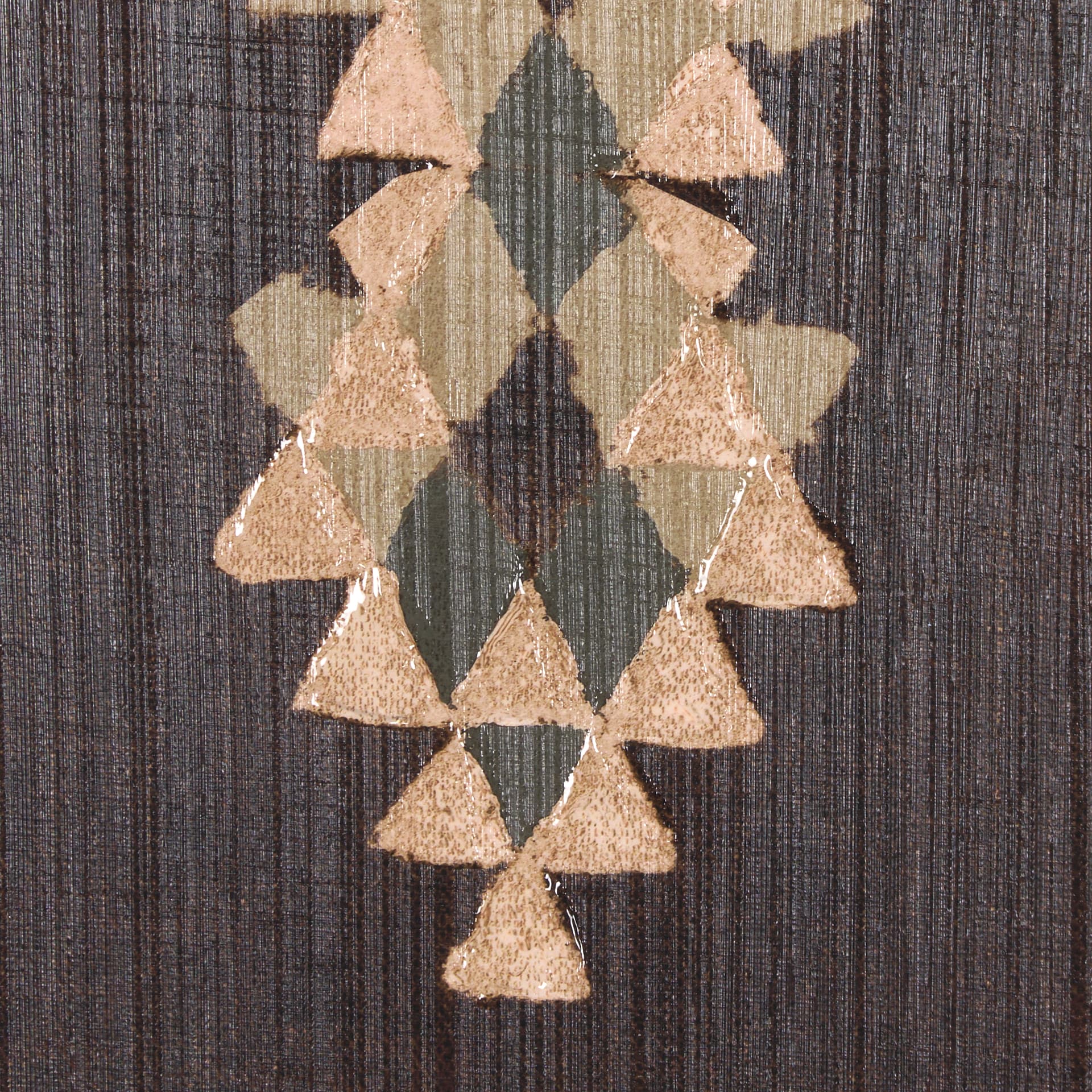 Brown Tapestry III by Mercana Studio a Hand Embellished Textured Framed Art Print — product photograph