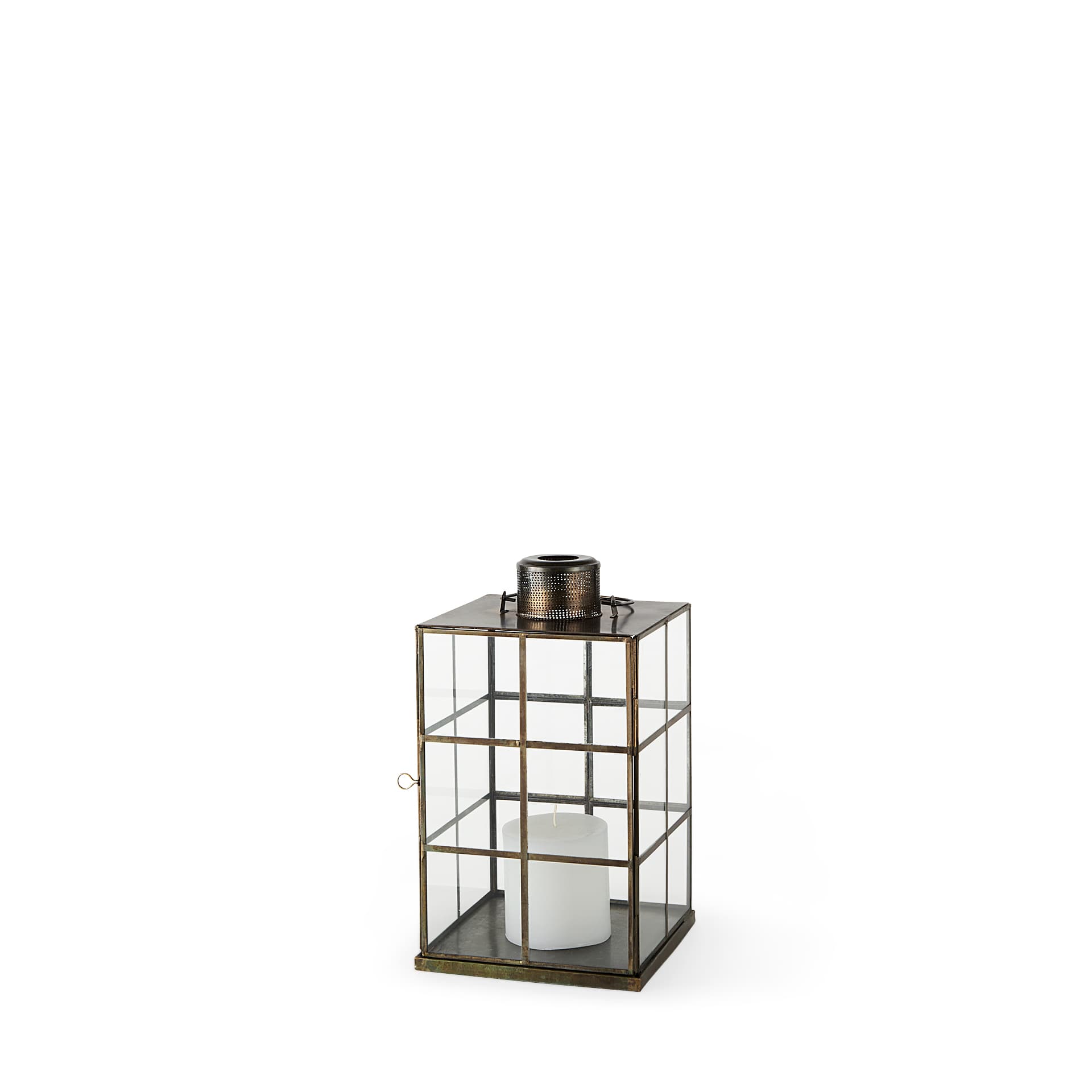 Grimwig (Small) 8L x 8W x 15H LANTERN W/SHEET BASE WITHOUT BEVEL — product photograph