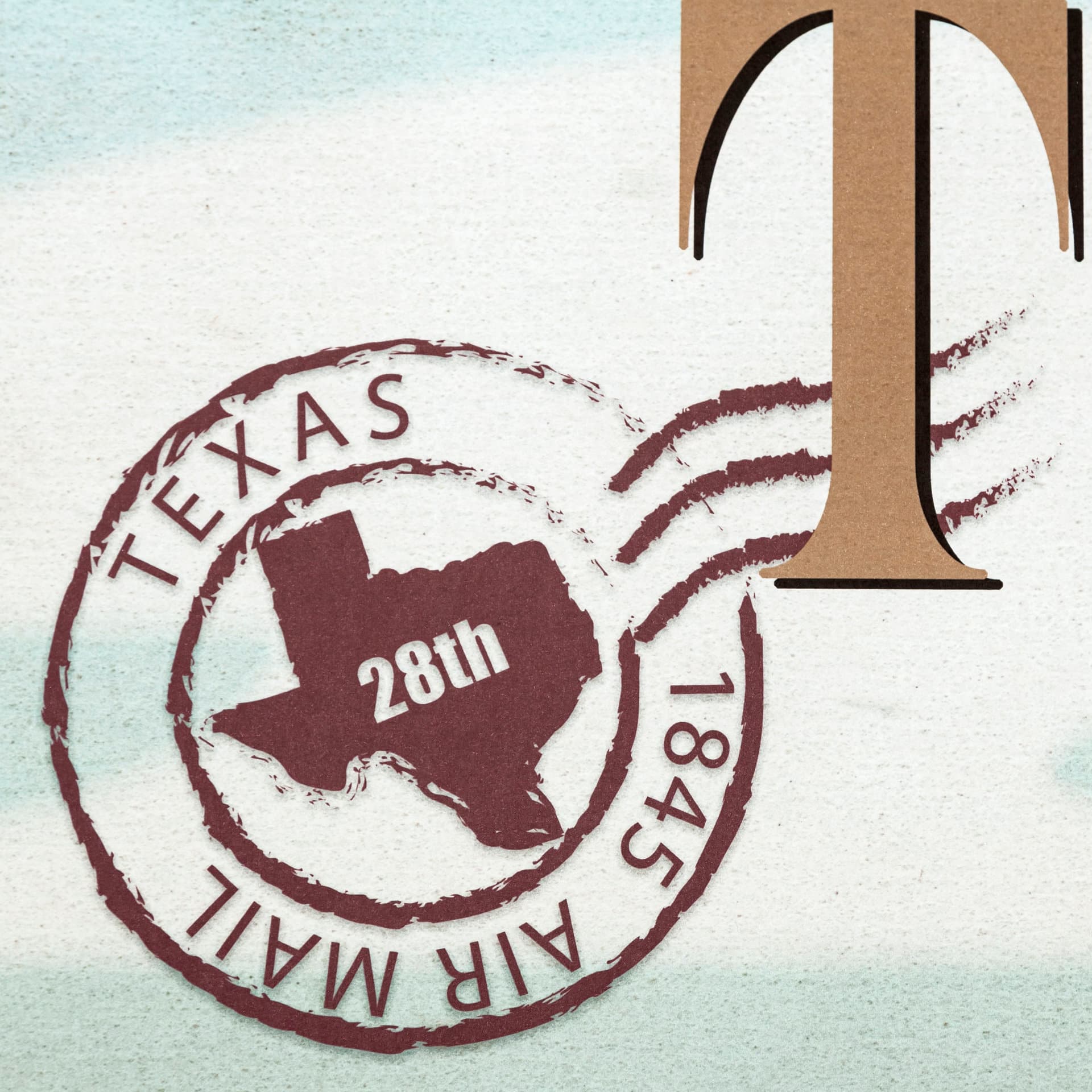 Texas Go USA (XL) by Mercana Studio a Hand Embellished Decograph Framed Art Print under Glass — product photograph
