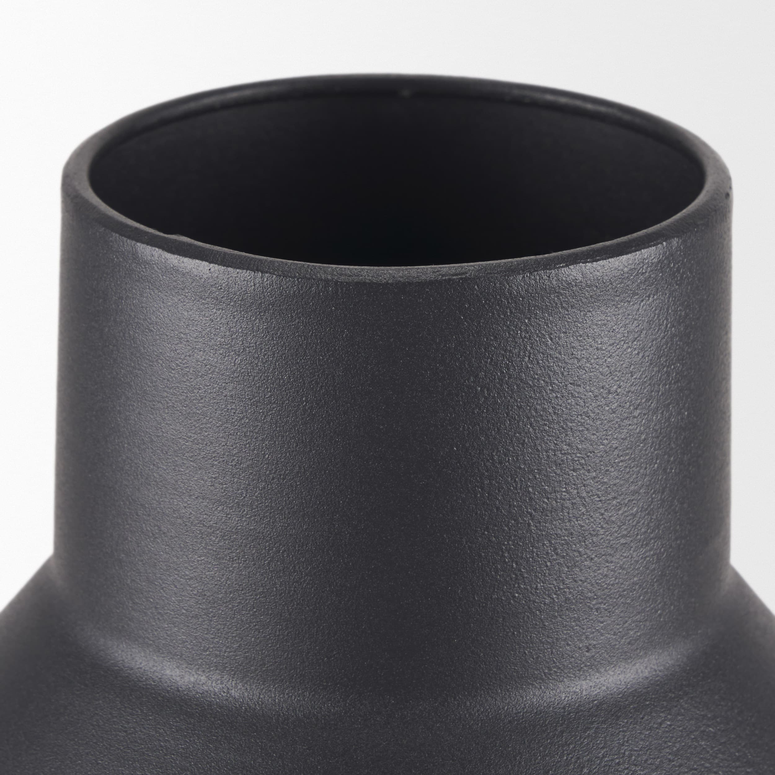Tosca Tall Matte Black Metal Vase — product photograph