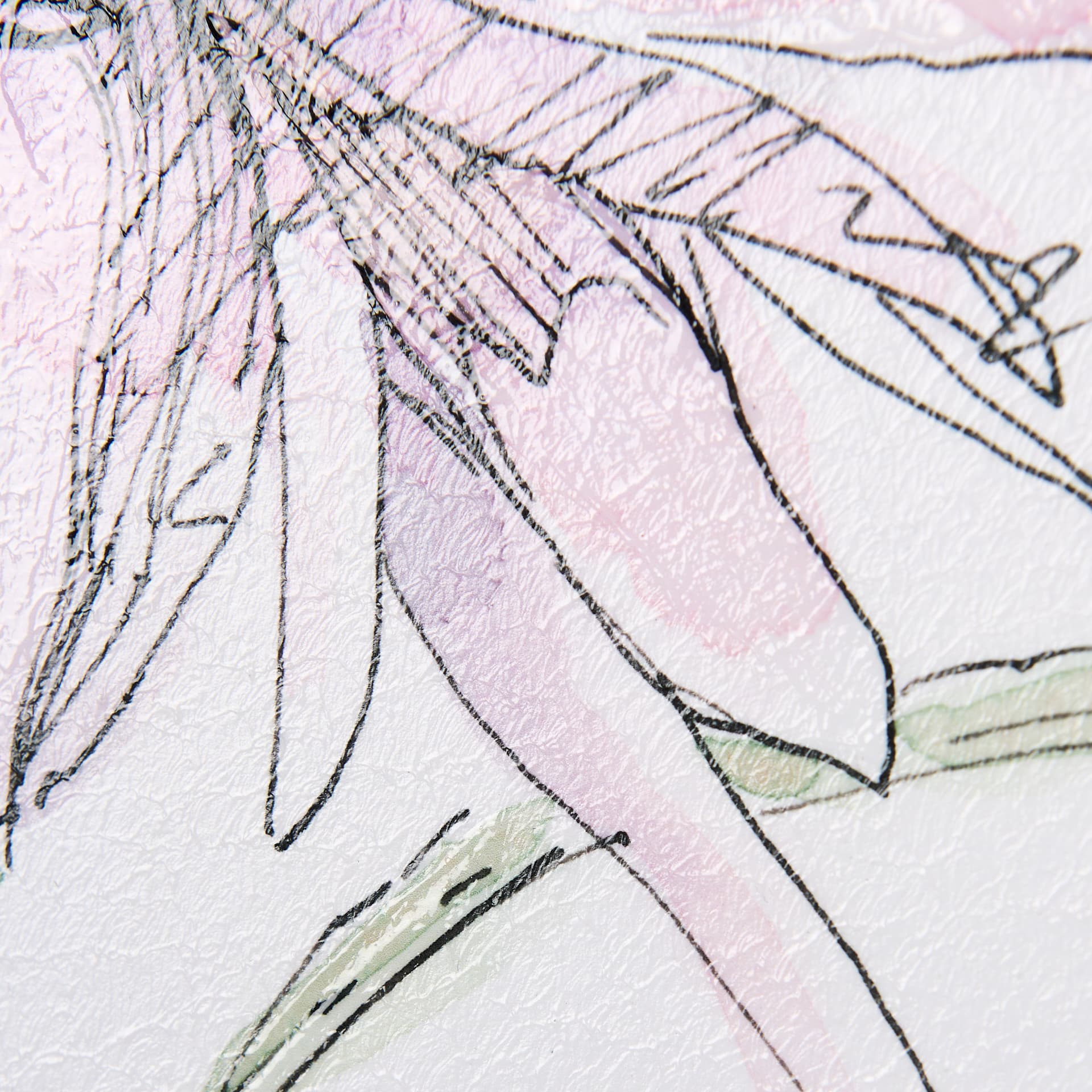 Echinacea I by Mercana Studio a Hand Embellished Textured Framed Art Print — product photograph