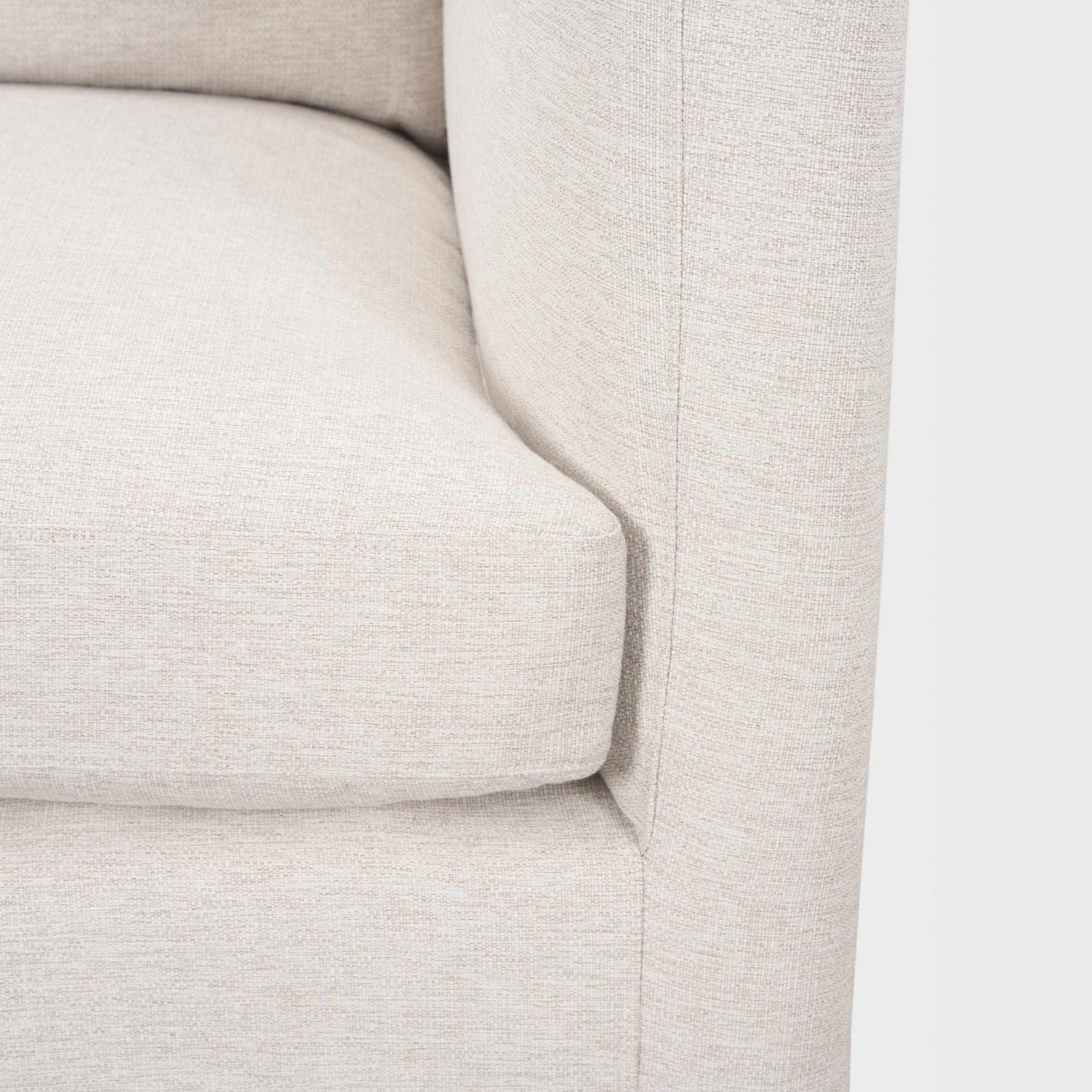 Halston Right Arm Sectional Piece Oatmeal Performance Fabric — product photograph