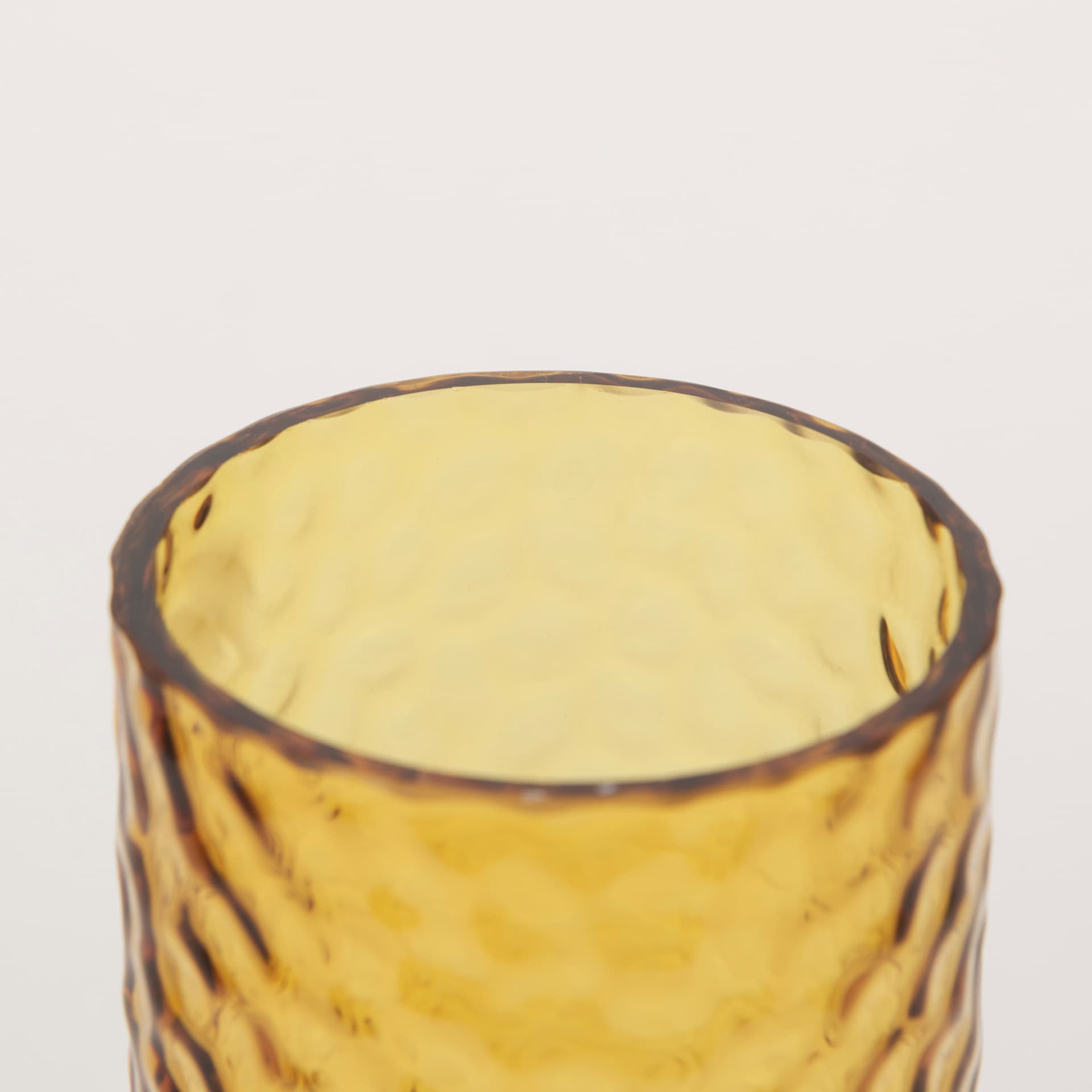 Jolene 11.8" Amber Waterglass Glass Vase — product photograph