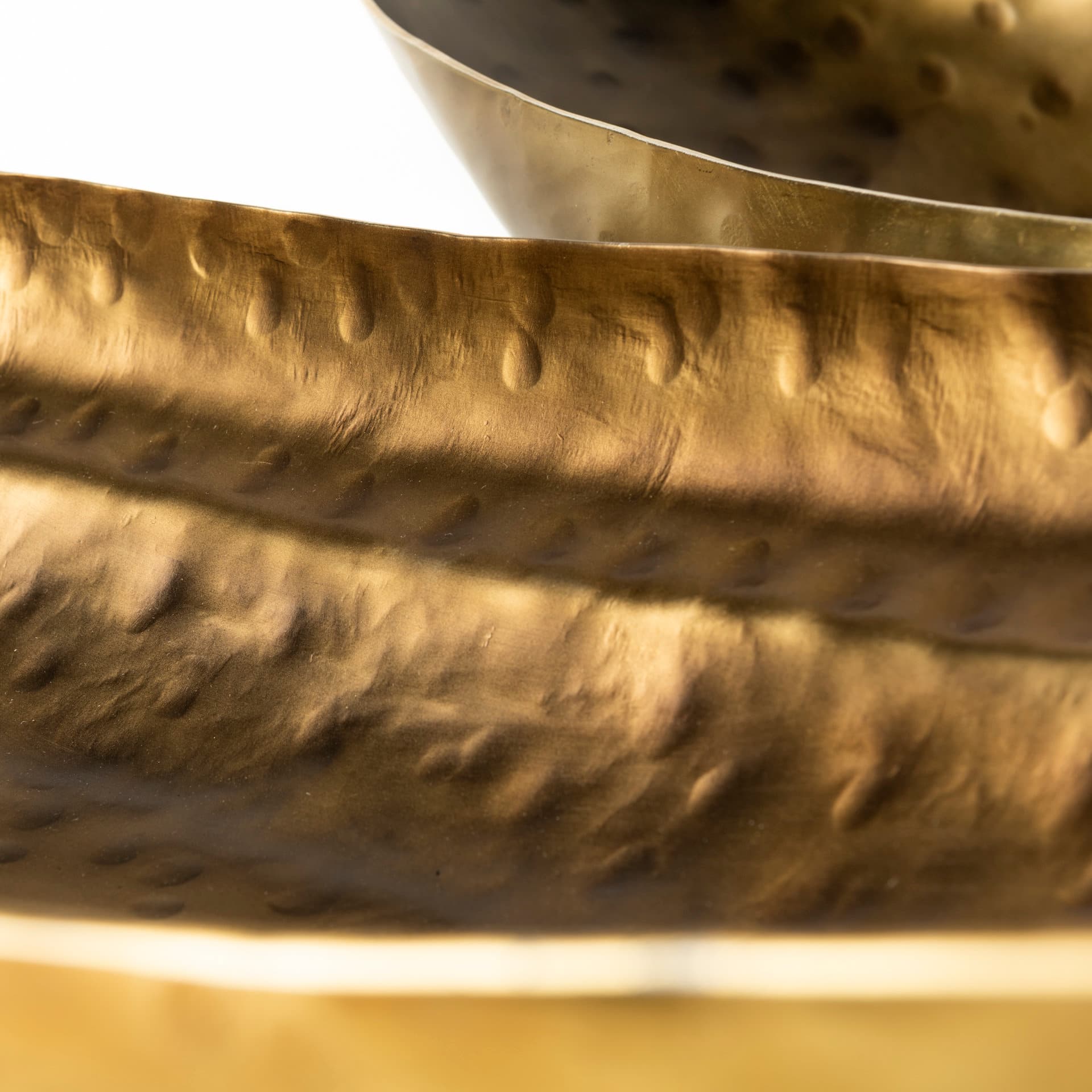 Karmen (Set of 2) Gold Hammered Oversized Bowls — product photograph
