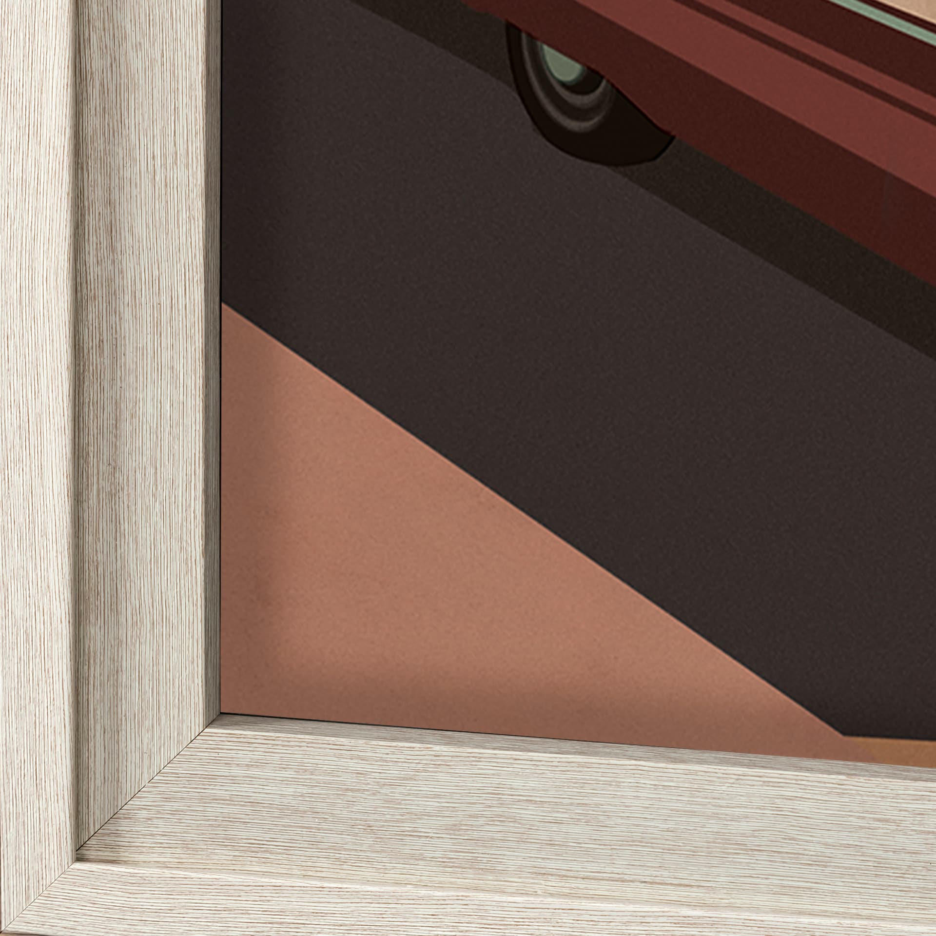 California Go USA (XL) by Mercana Studio a Hand Embellished Decograph Framed Art Print under Glass — product photograph