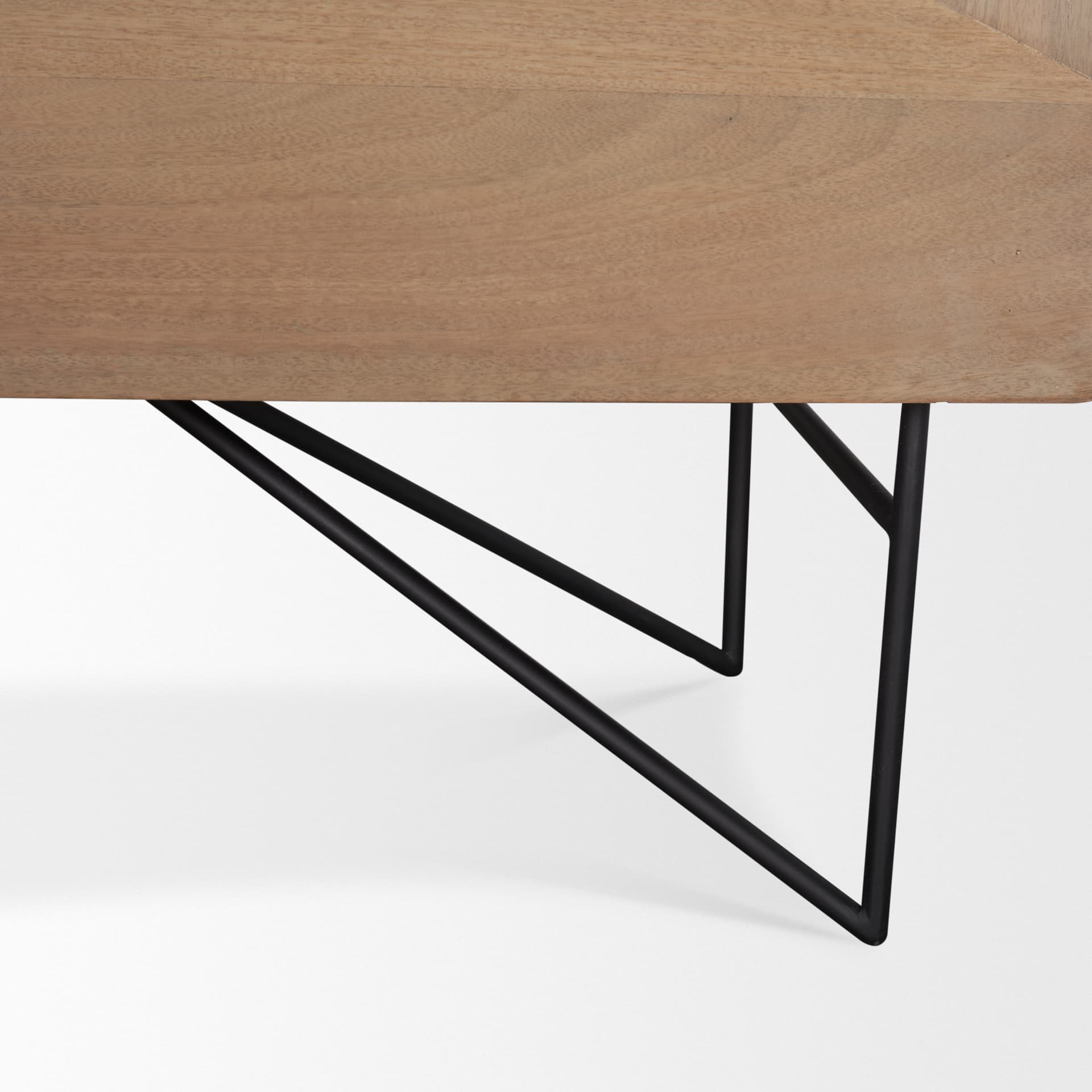 Darwin Light Brown Wooden 4 Door w/ 2 Shelves Sideboard — product photograph