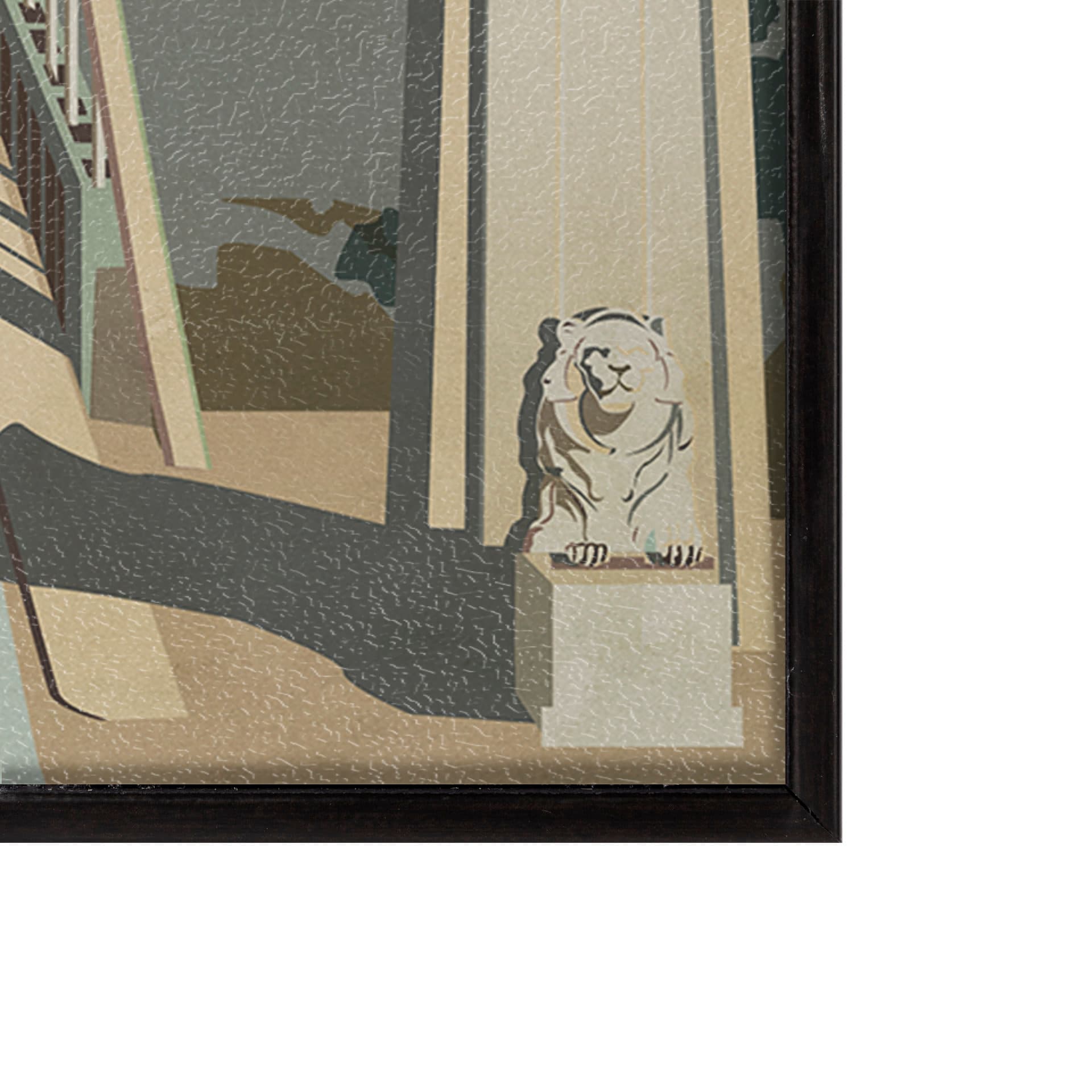 Vancouver Go Canada (SM) by Mercana Studio a Hand Embellished Decograph Framed Art Print — product photograph