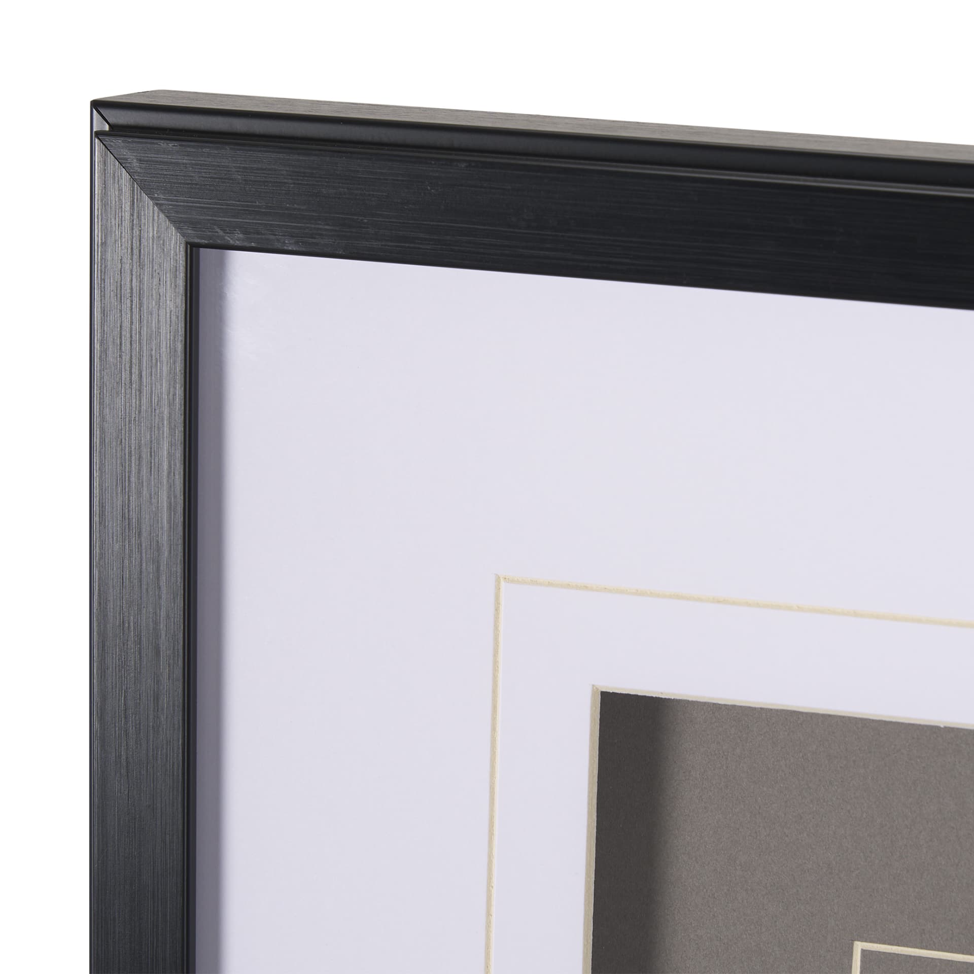 Soft Blue Botanoicals V by Mercana Studio Hand Embellished Framed Art Print Matted under Glass — product photograph