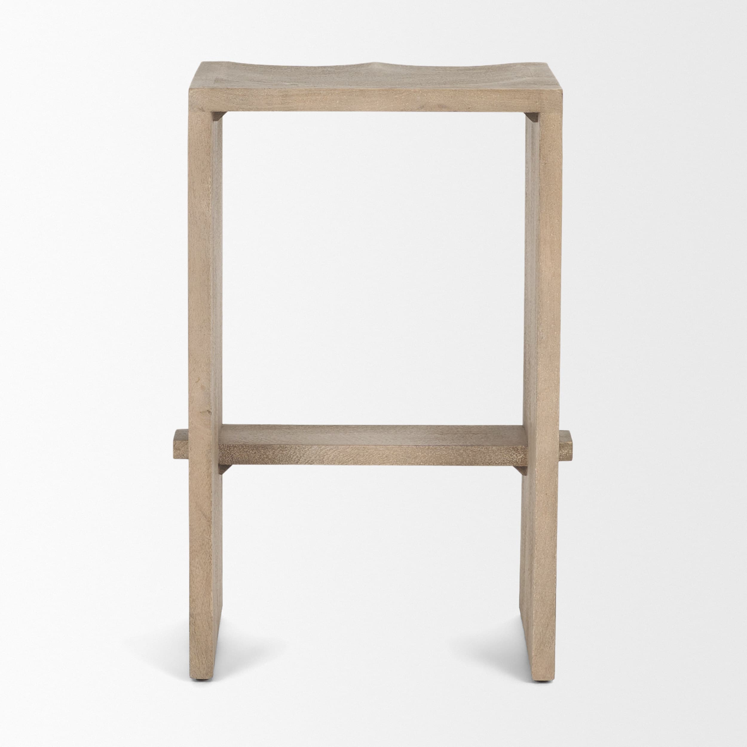 Aida Backless 26in Seat Counter Stool | Light Gray — product photograph