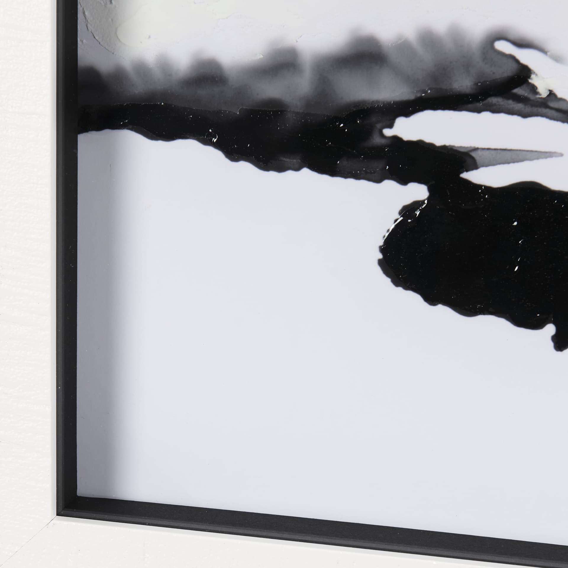 Turbulent River by Mercana Studio a Hand Embellished Textured Framed Art Print Matted under Glass — product photograph