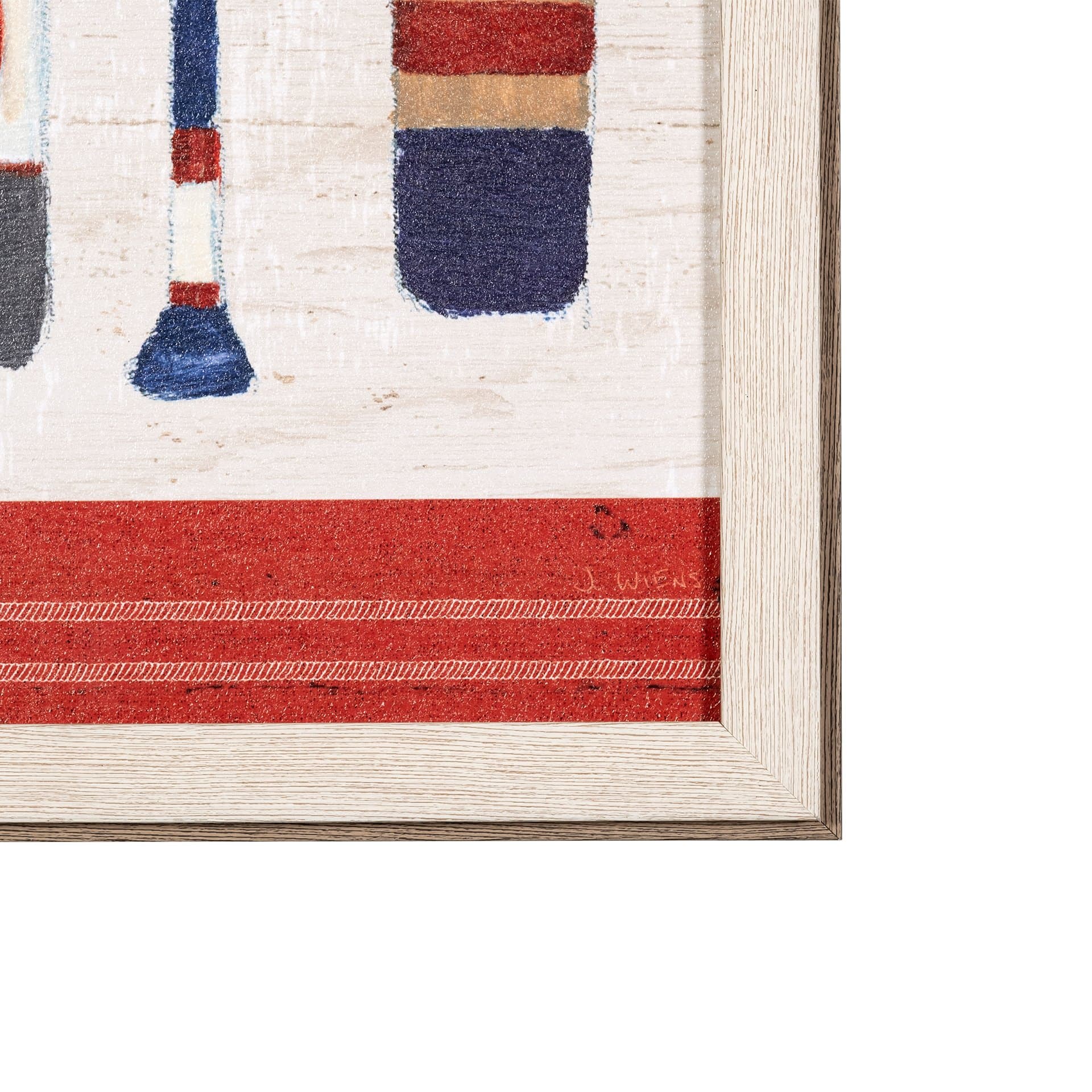 Nautique X by James Wiens a Hand Embellished Textured Framed Art Print — product photograph