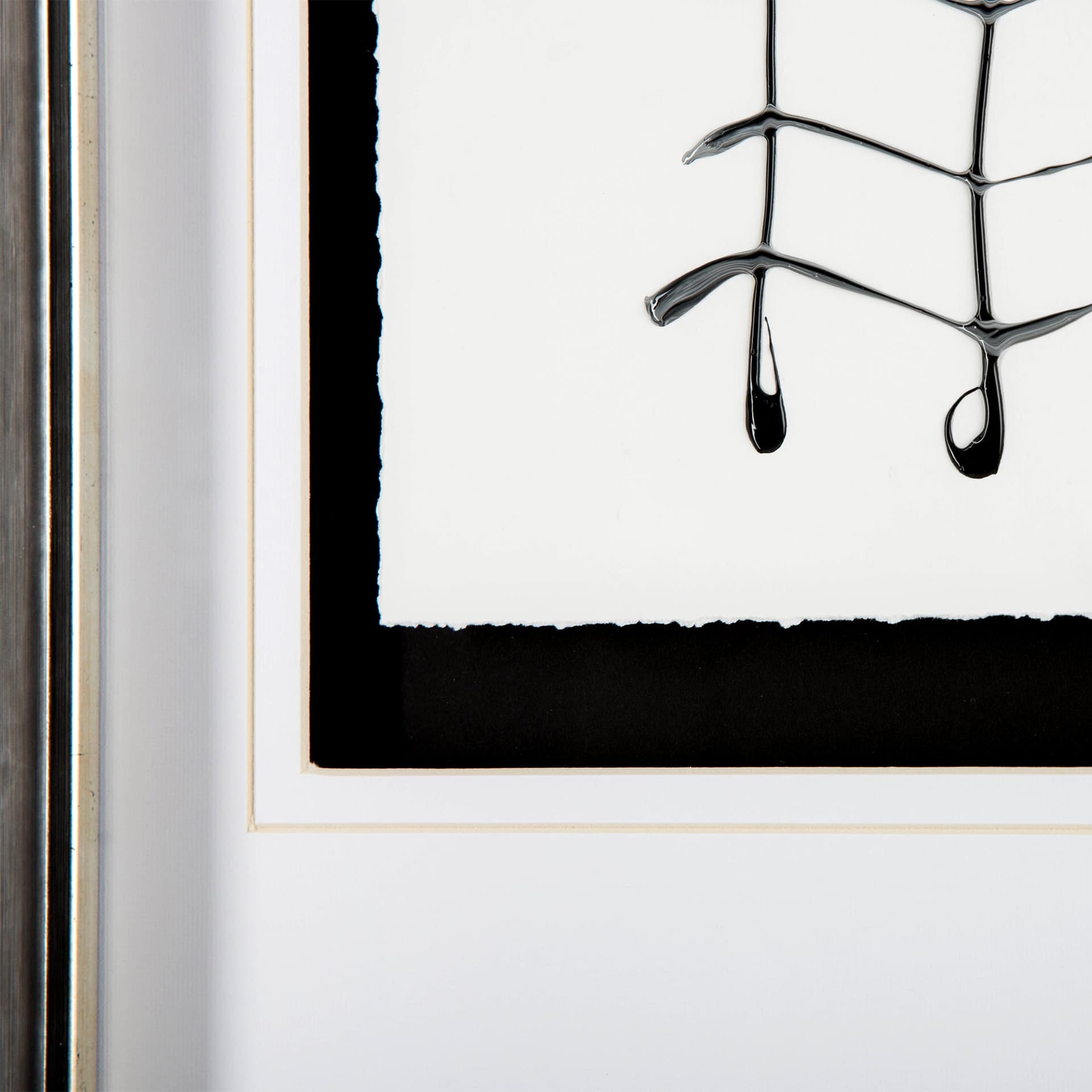Lines II by Studio M a handmade Original Framed Artwork under Glass — product photograph