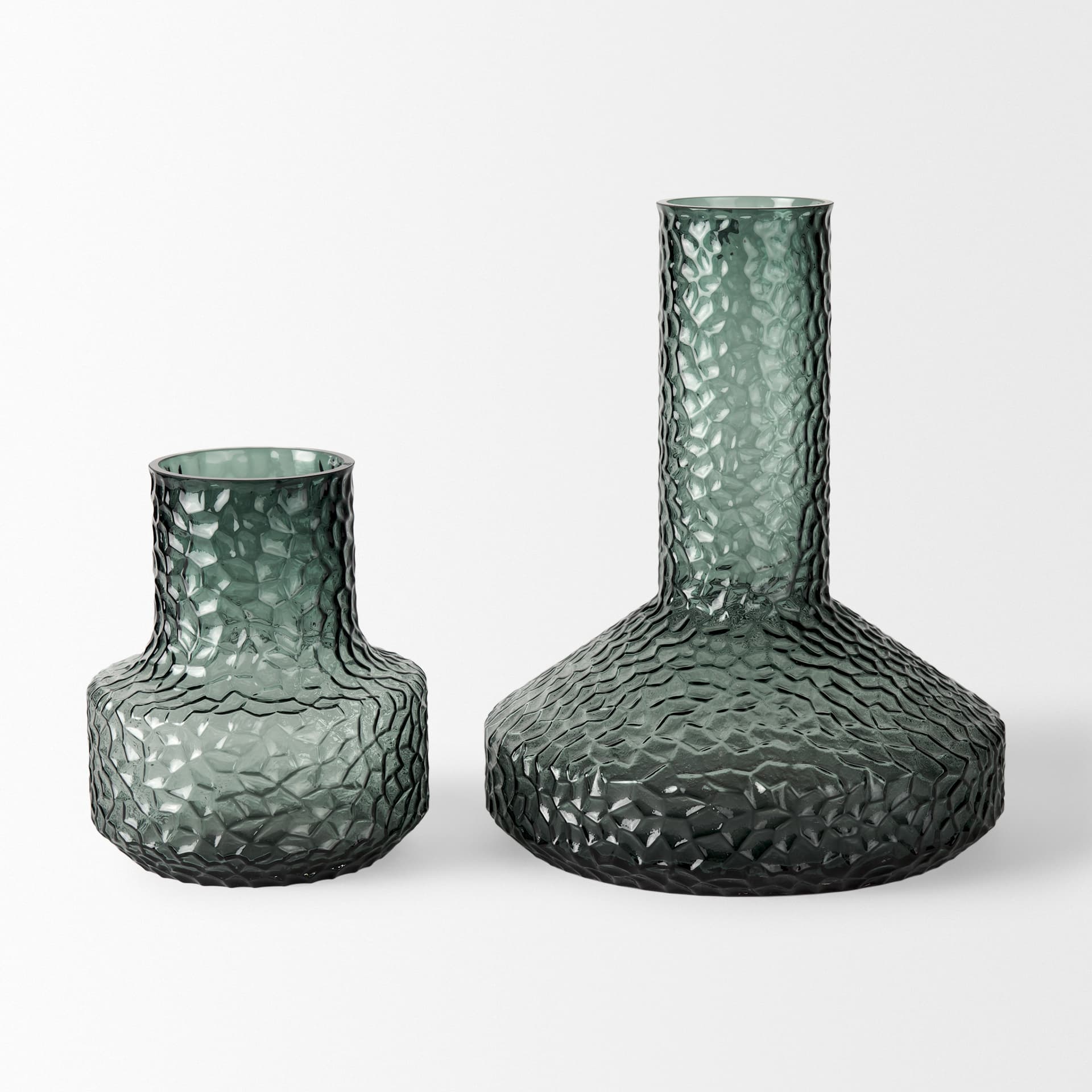Jolene 7" Green Waterglass Glass Vase — product photograph