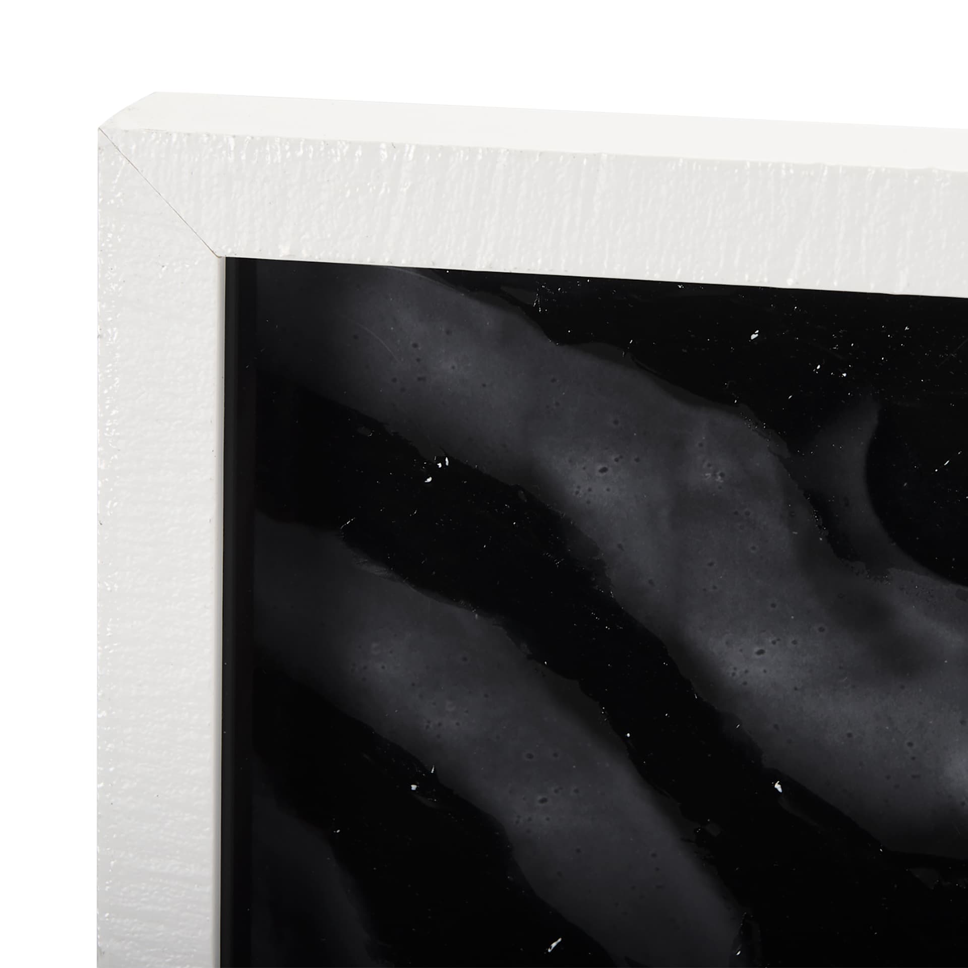 Turbulent River by Mercana Studio a Hand Embellished Textured Framed Art Print Matted under Glass — product photograph