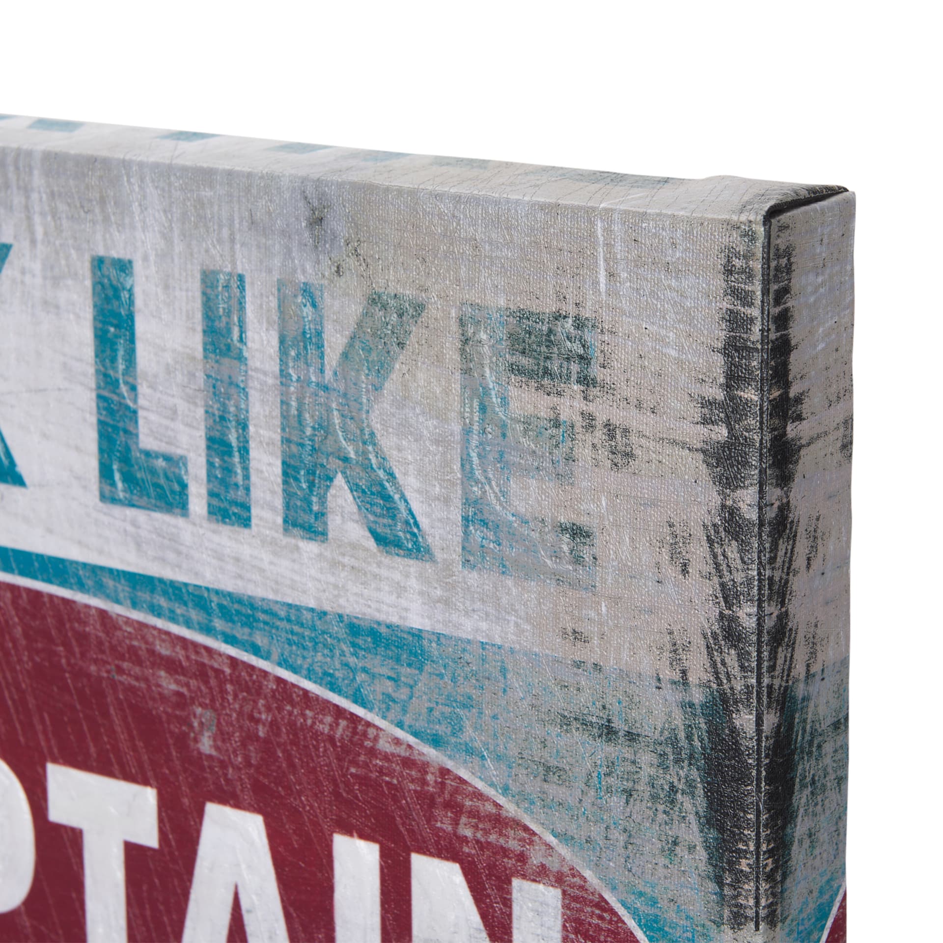 Work Like a Captain by Mercana Studio a Hand Embellished Textured Canvas — product photograph