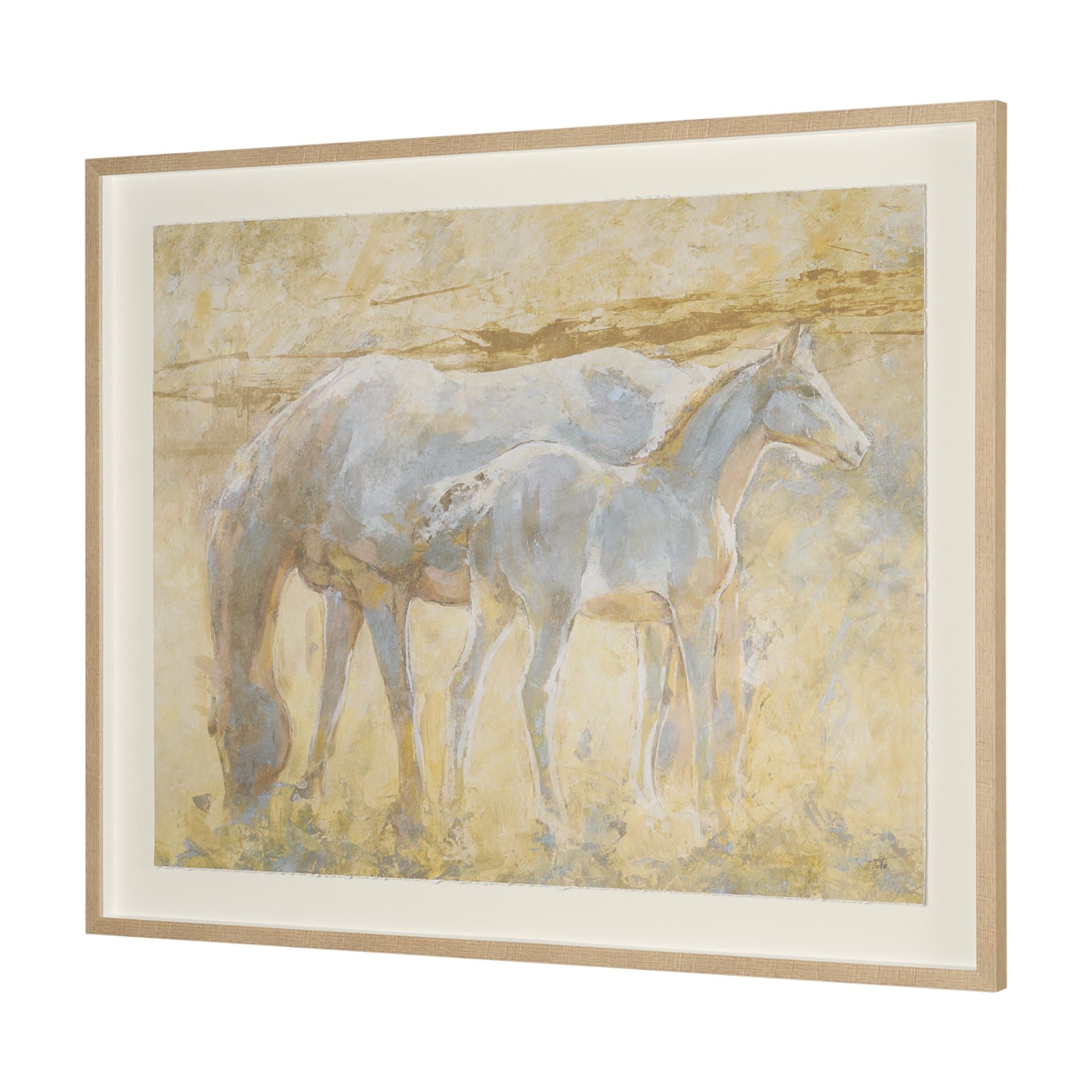 Curious I by Mercana Studio Hand Embelished Framed Artwork Matted under Glass — product photograph