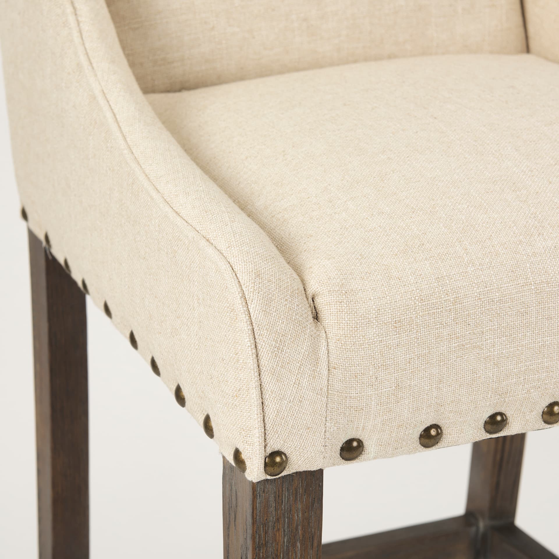 Kensington Backless 43in Seat Counter Stool | Medium Brown Wood — product photograph