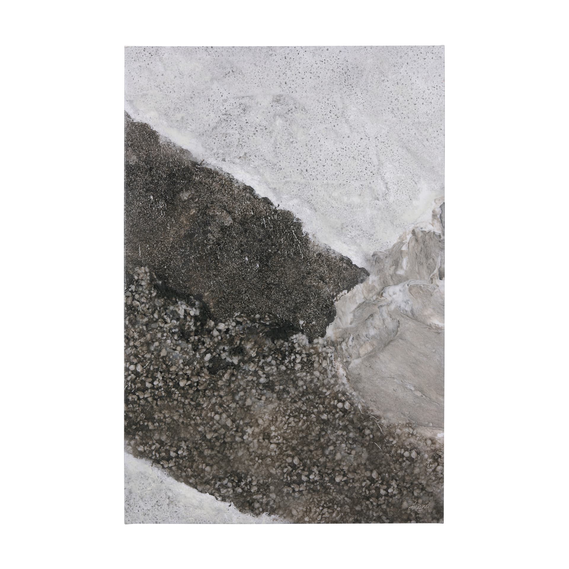 Mudslide II by Mercana Studio a Hand Embellished Textured Canvas — product photograph