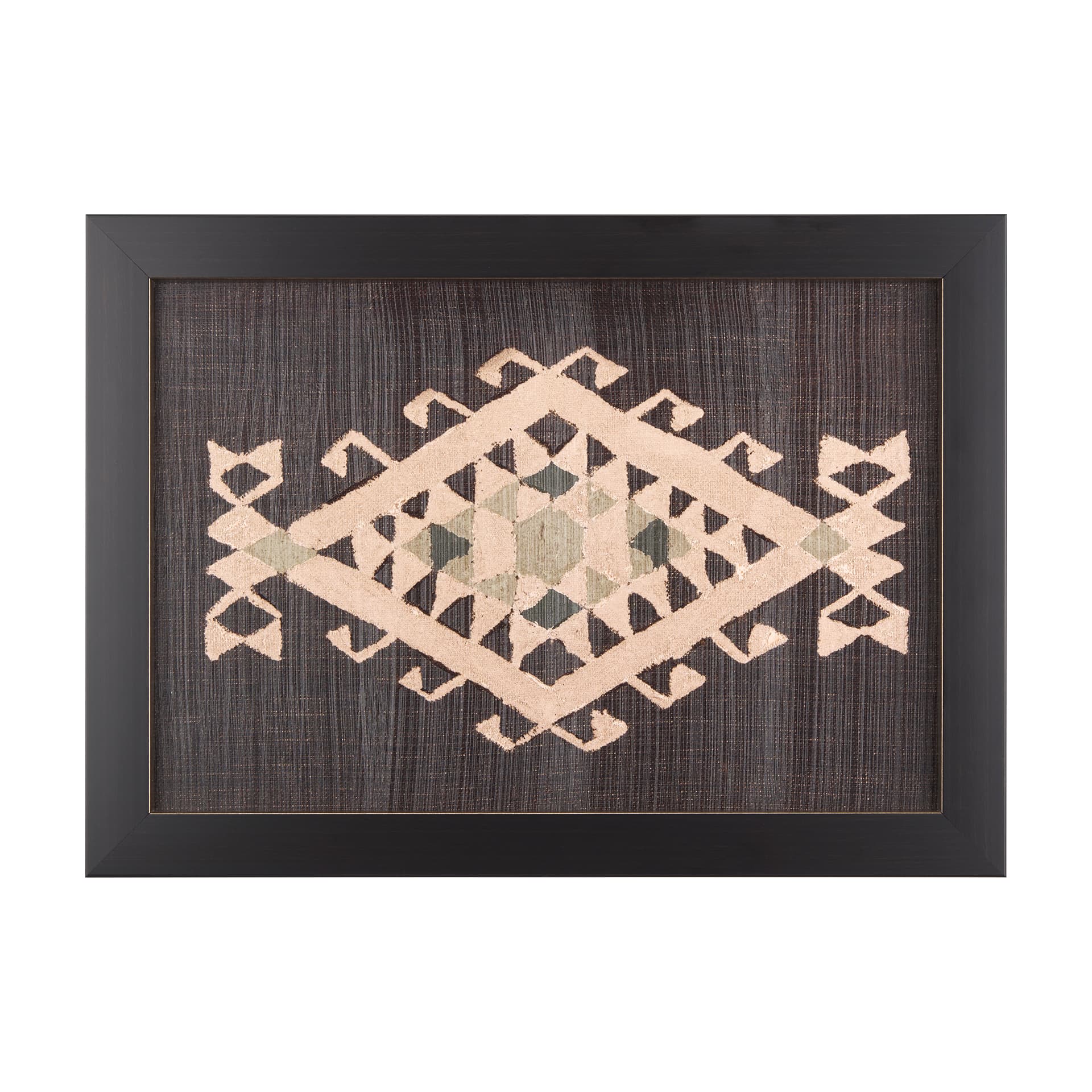 Brown Tapestry VI by Mercana Studio a Hand Embellished Textured Framed Art Print — product photograph