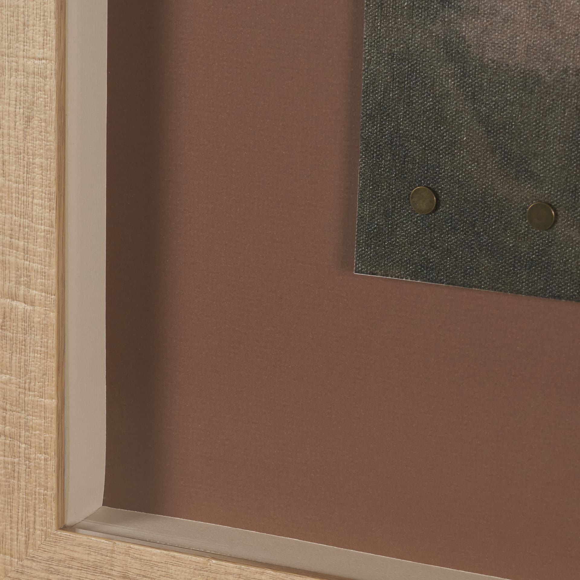 Textural Echo - Rust by Kristine Hegre Hand Embelished Textured Framed Artwork Matted under Glass — product photograph
