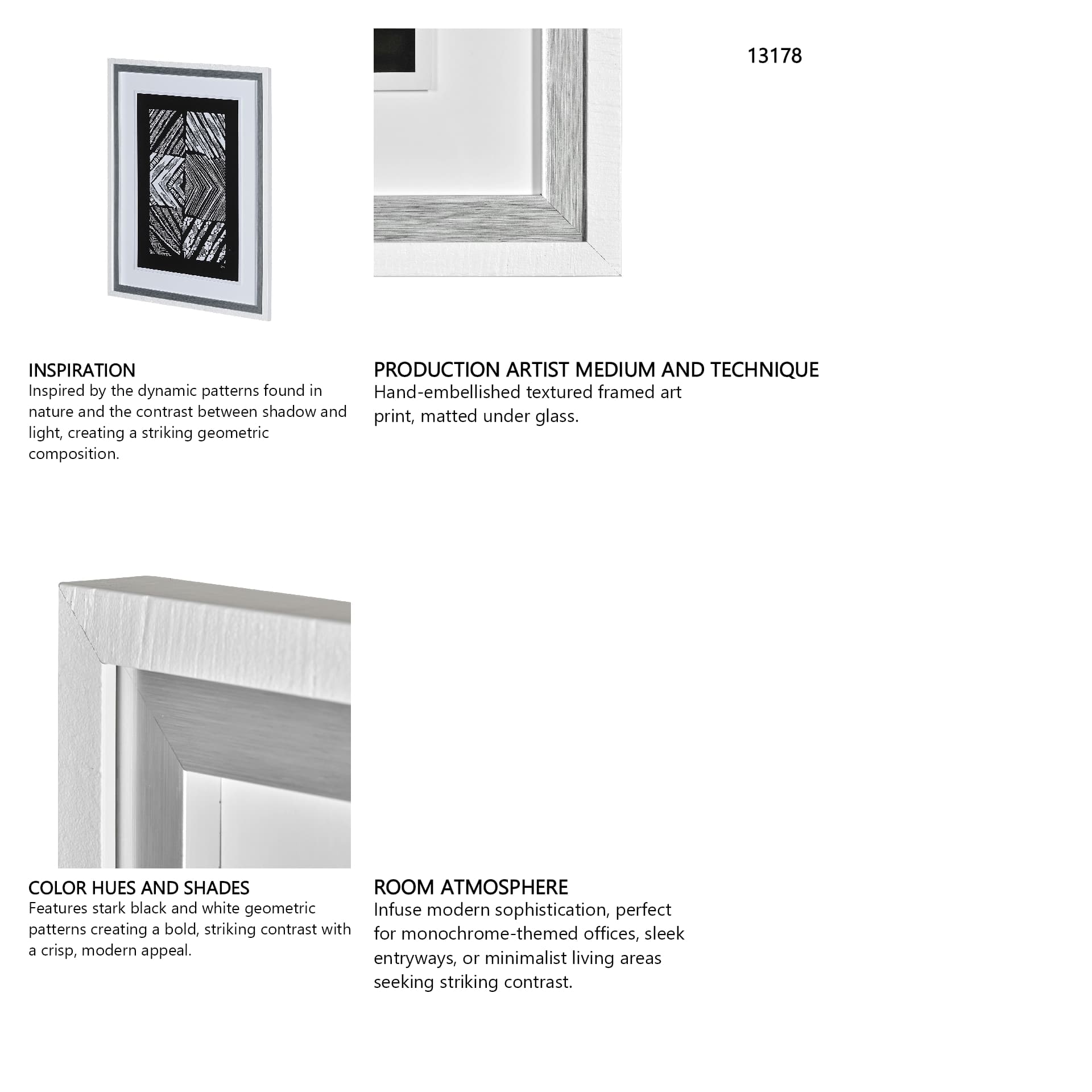 Maze I by Alarm a Hand Embellished Textured Framed Art Print Matted under Glass — in a styled room
