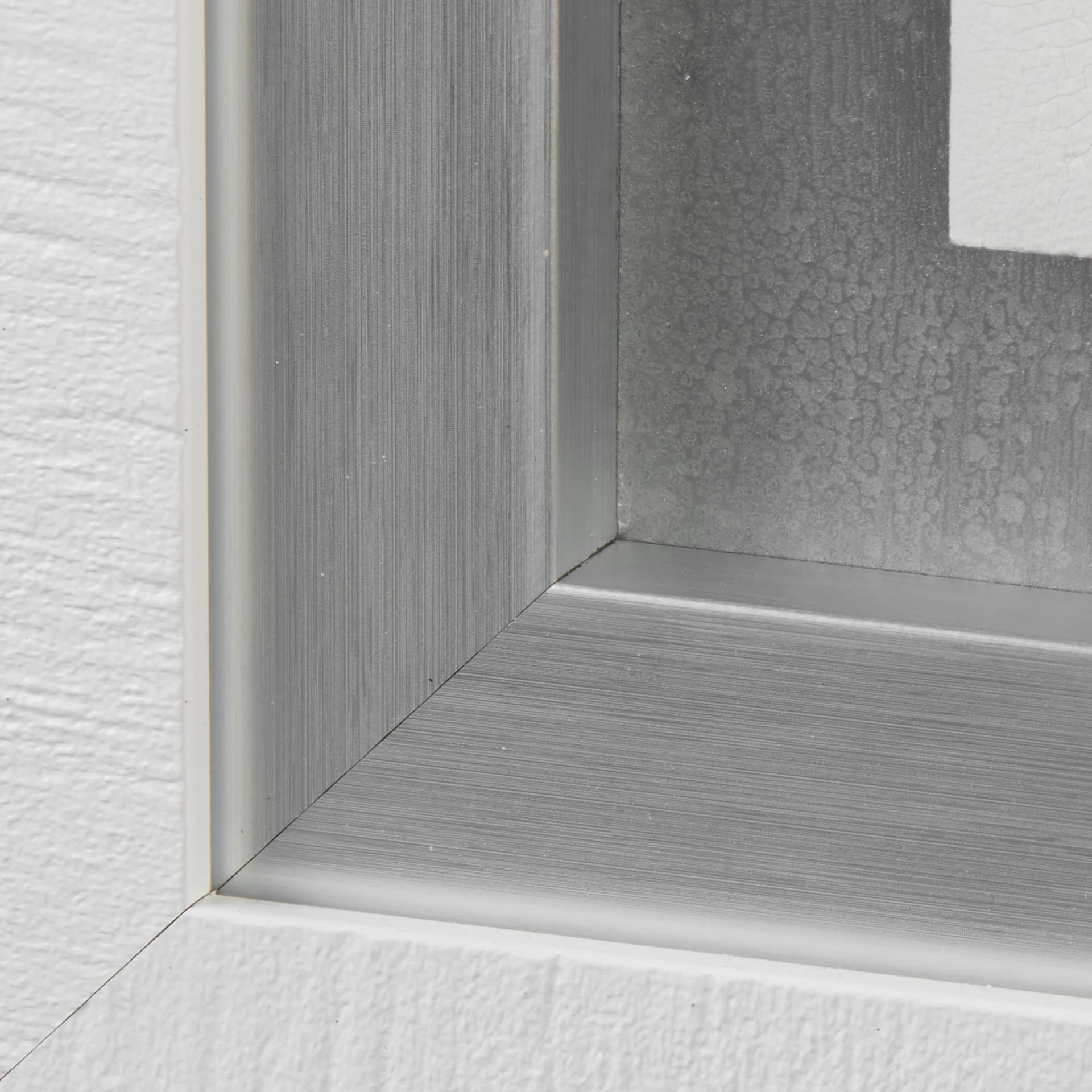 White and Silver River by Studio M a Framed Art Print Matted under Glass — product photograph