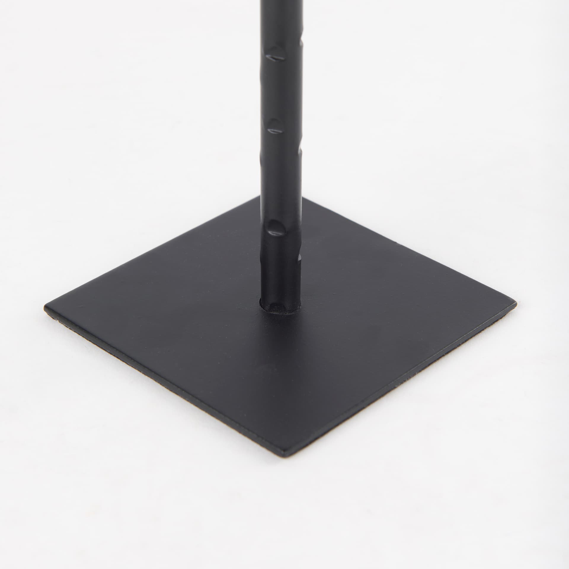 Porter 4.5L x 4.5W x 12.0H Small Black Iron Candle Holder — product photograph