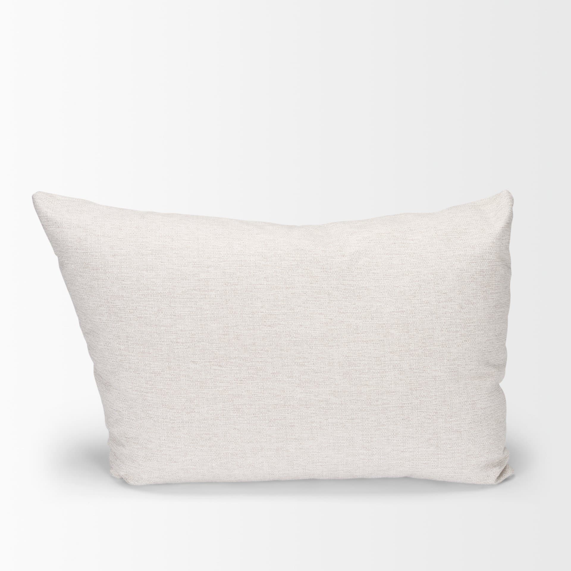 Halston Arm Pillow in Oatmeal Performance Fabric — product photograph