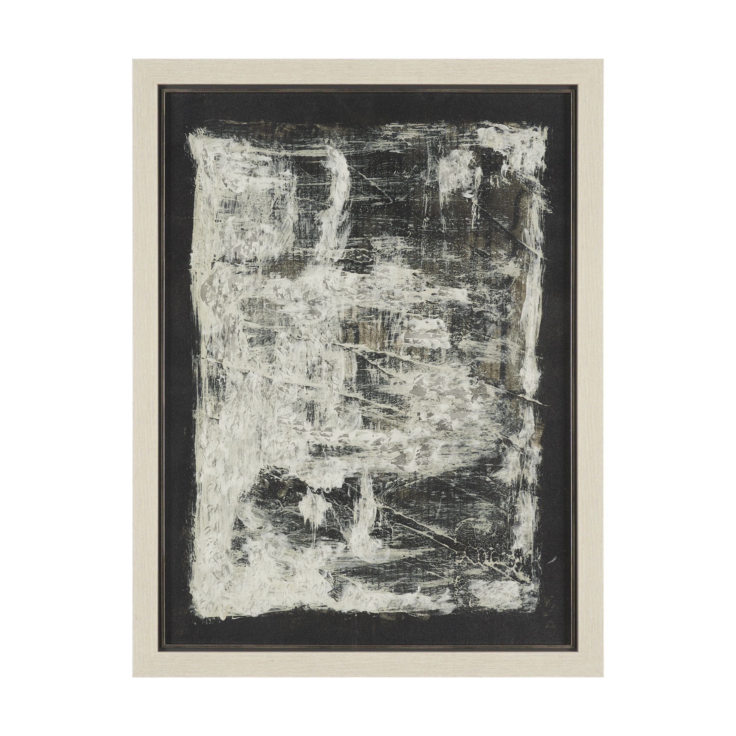 Rhythm & Balance II by Mercana Studio Hand-Embellished Textured Framed Artwork Matted under Glass — product photograph
