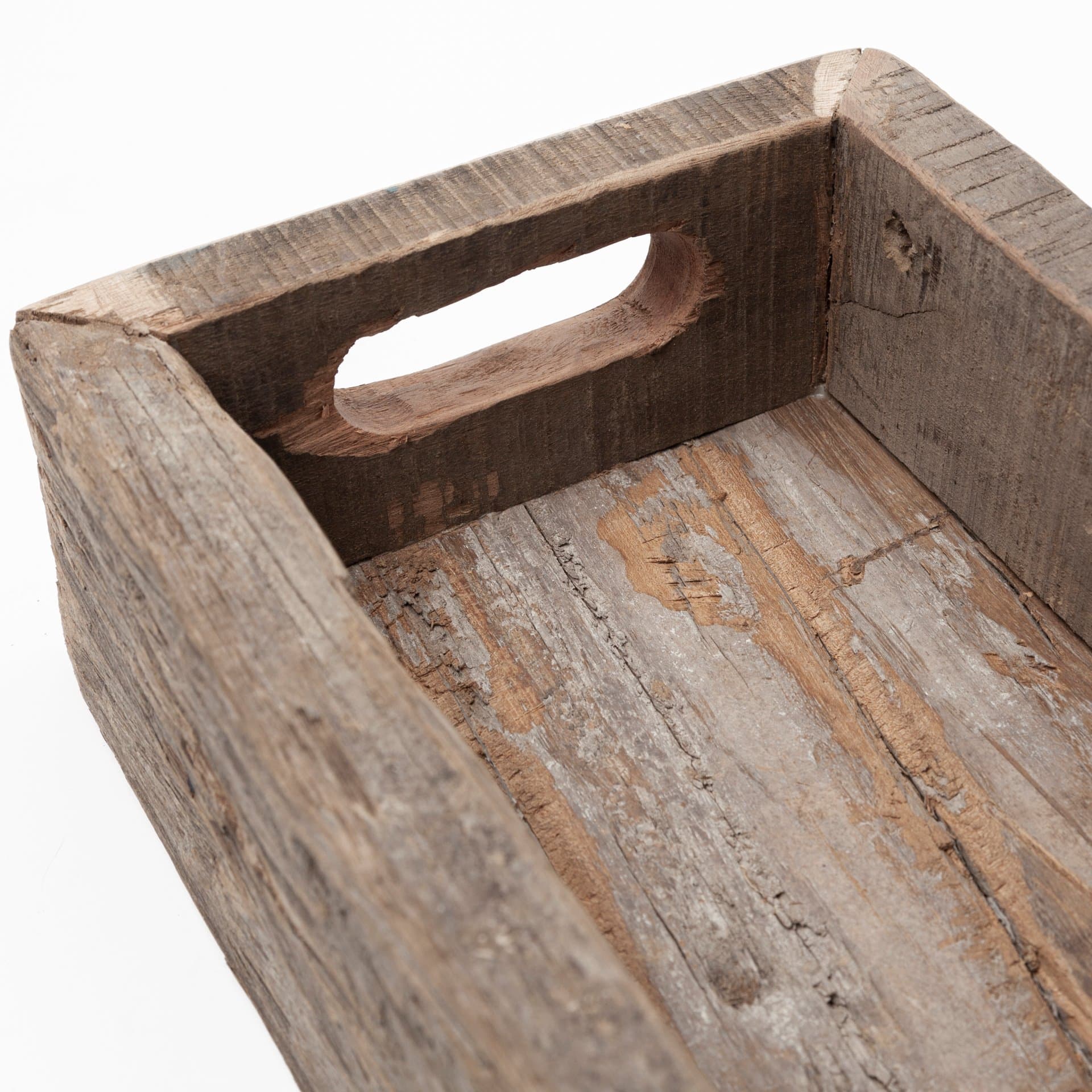 Vernon (Medium) 30L x 7W Brown Reclaimed Wood Tray — product photograph