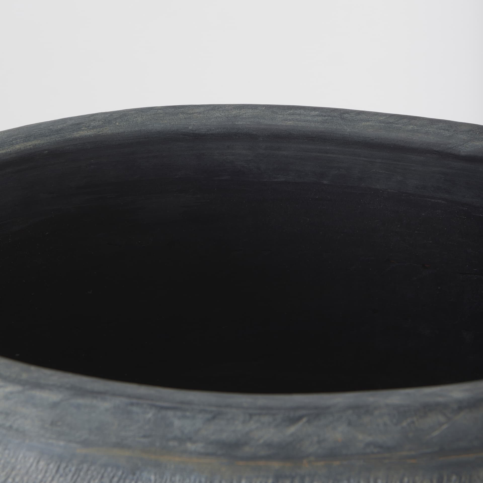 Zuma 27.2L x 20.5W x 31.9H Dark Gray Ceramic Floor Vase — product photograph