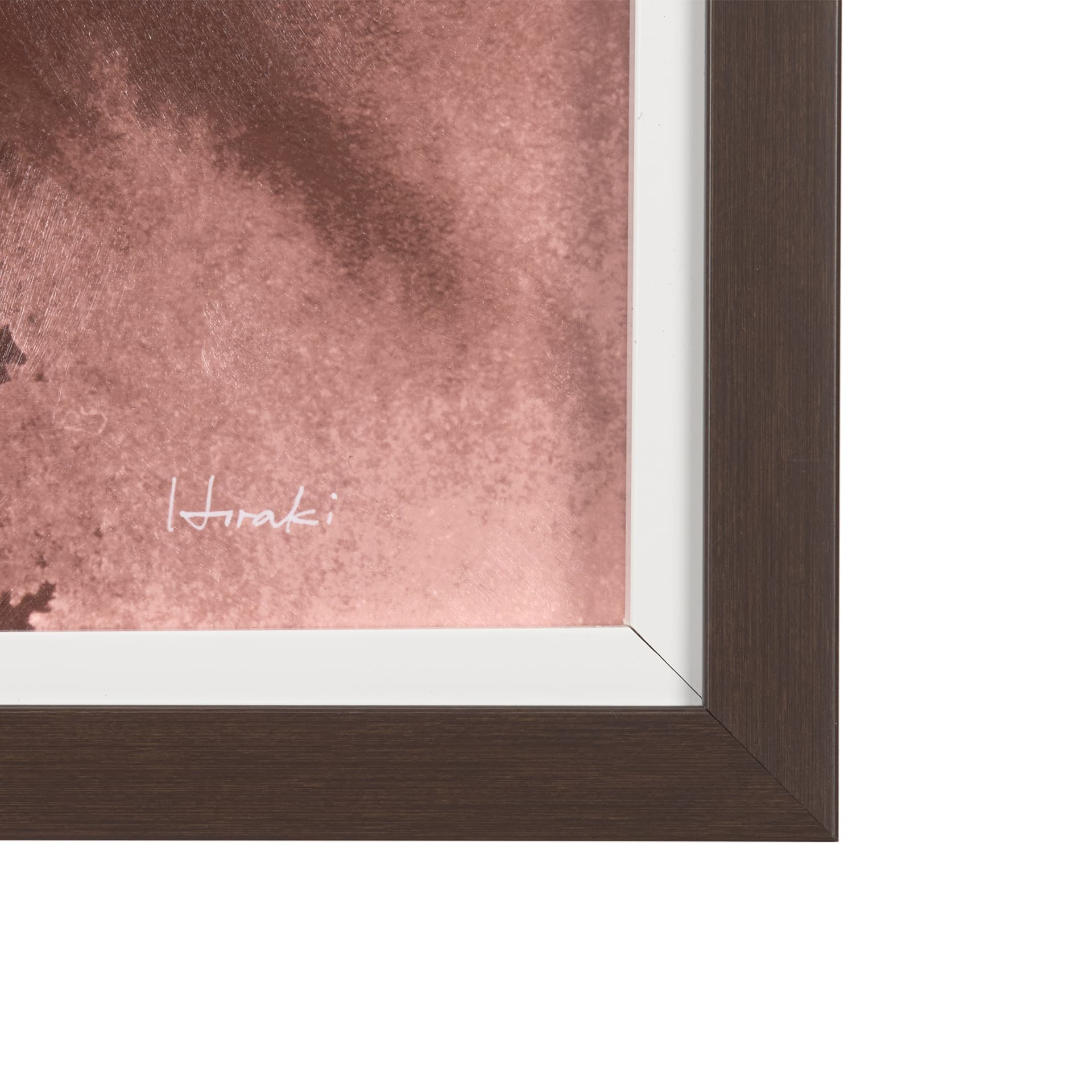 Sienna Silhouette II by Mercana Studio a Hand Embellished Textured Framed Art Print — product photograph