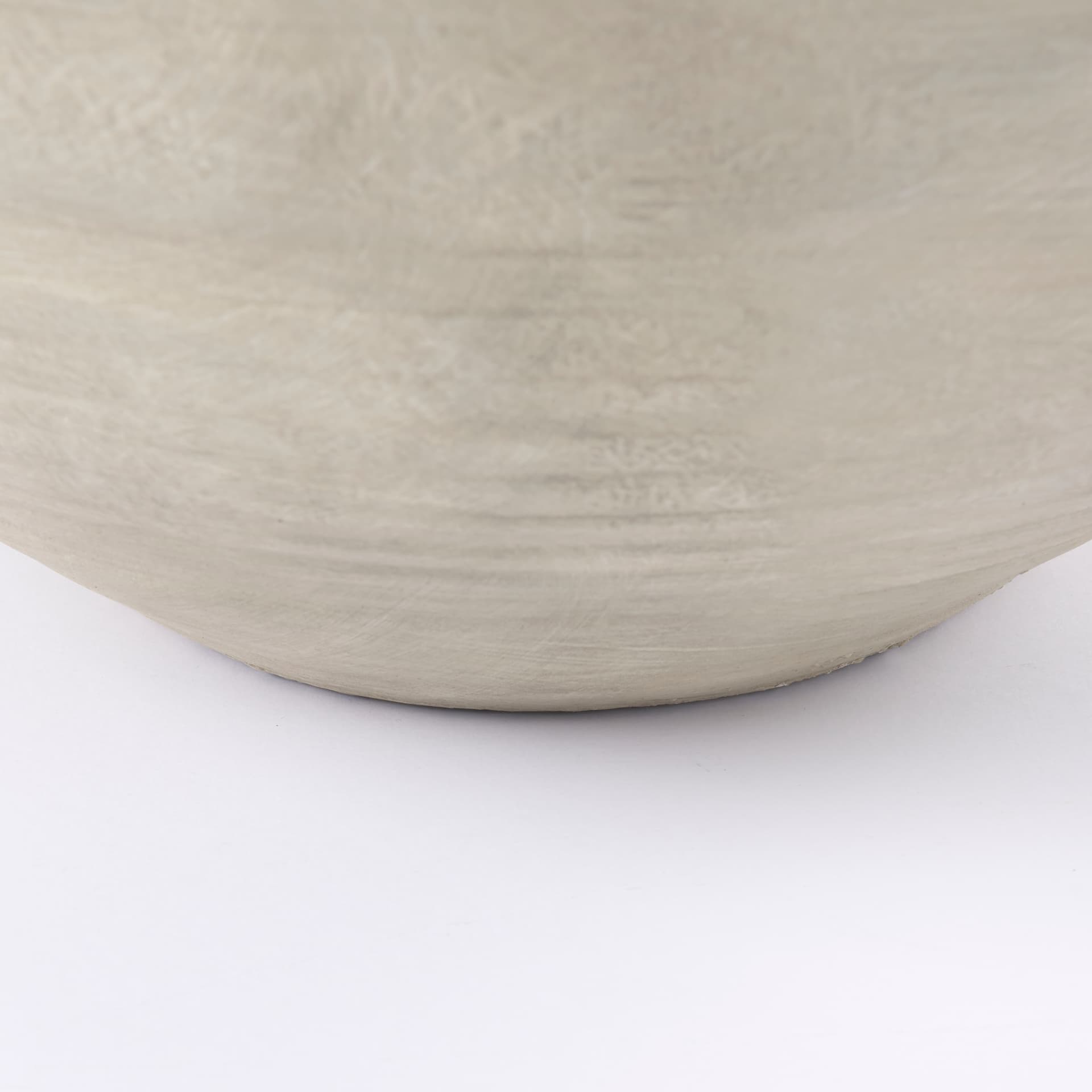 Amos 20.5L x 20.5W x 31.9H White and Dark Beige Color Blocked Ceramic Floor Vase — product photograph
